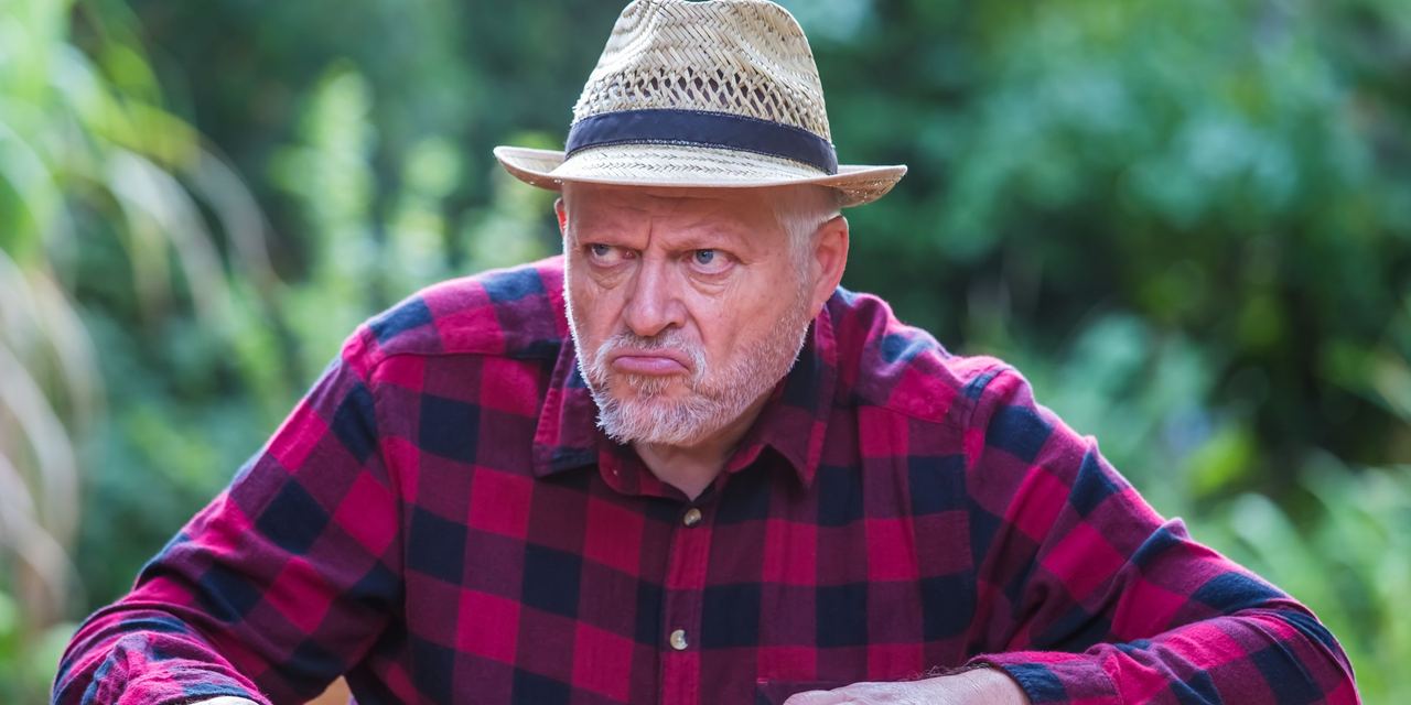 A grumpy old man | Source: Shutterstock