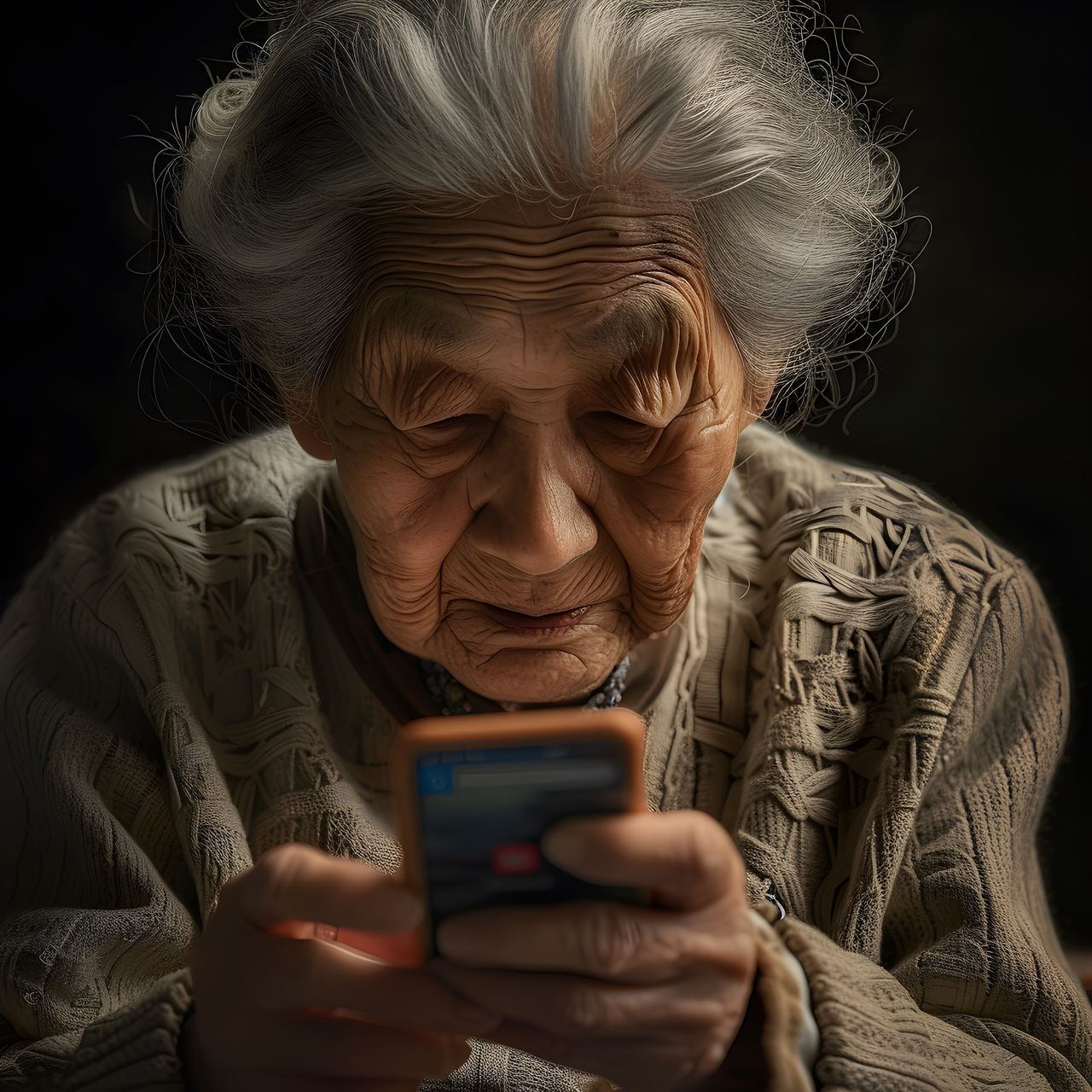 An elderly woman on her phone | Source: Pixabay