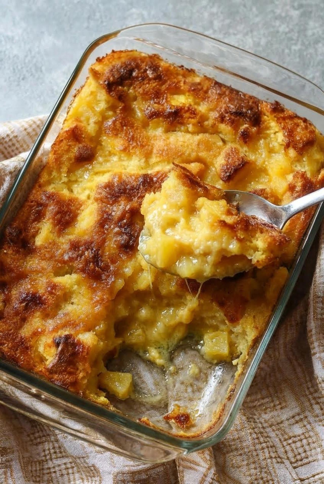Pineapple Bread Pudding