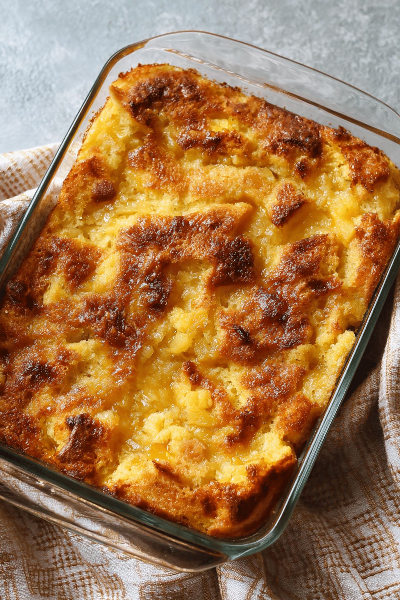 Pineapple Bread Pudding