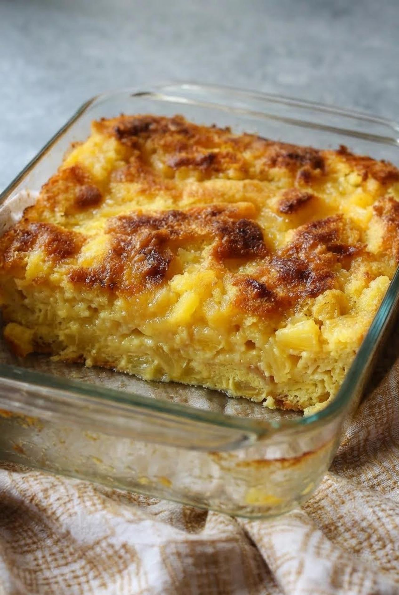 Pineapple Bread Pudding