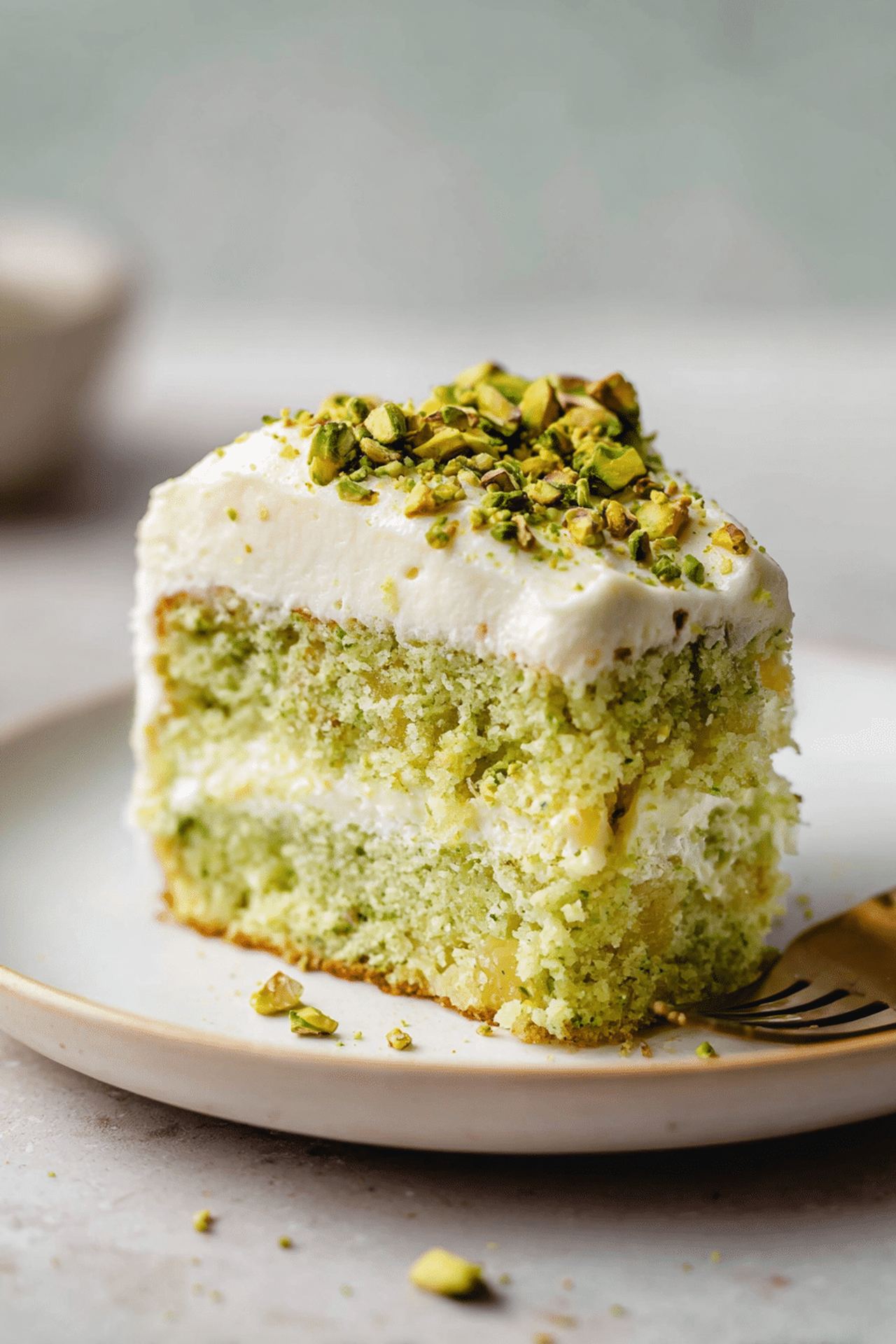 Pistachio Pineapple Cake