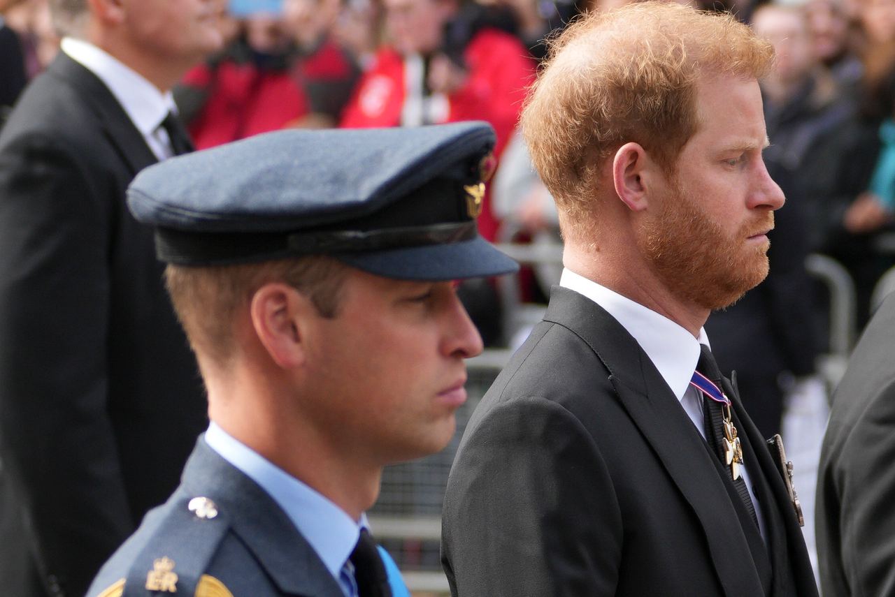 Prince William and Prince Harry attend the funeral of Queen Elizabeth II at Westminster Abbey in London on September 19, 2022. Months later, Harry’s memoir Spare, published in January 2023, detailed a private confrontation between the brothers that he said had taken place years earlier. | Source: Getty Images