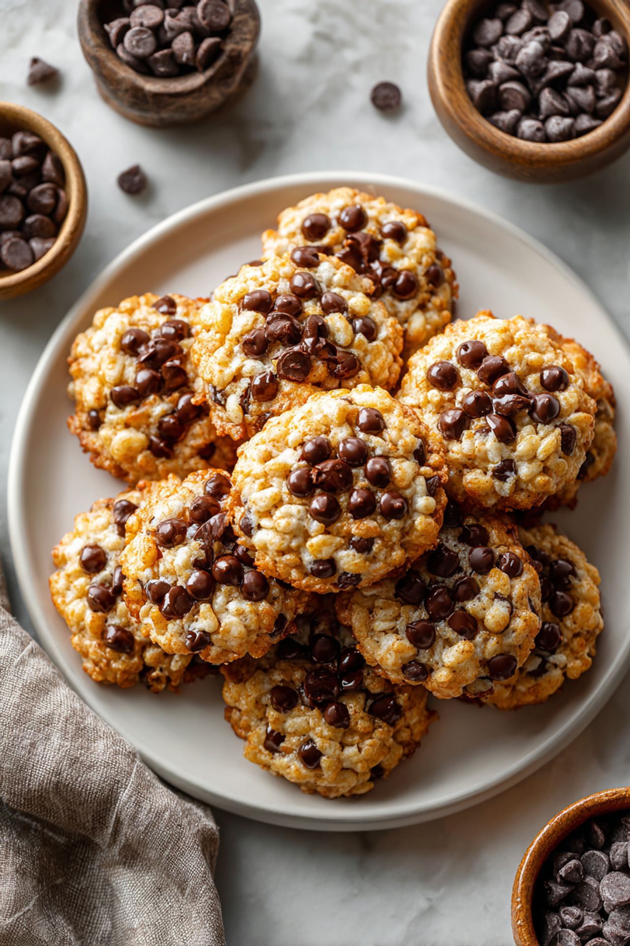 Rice Krispie Chocolate Chip Cookies