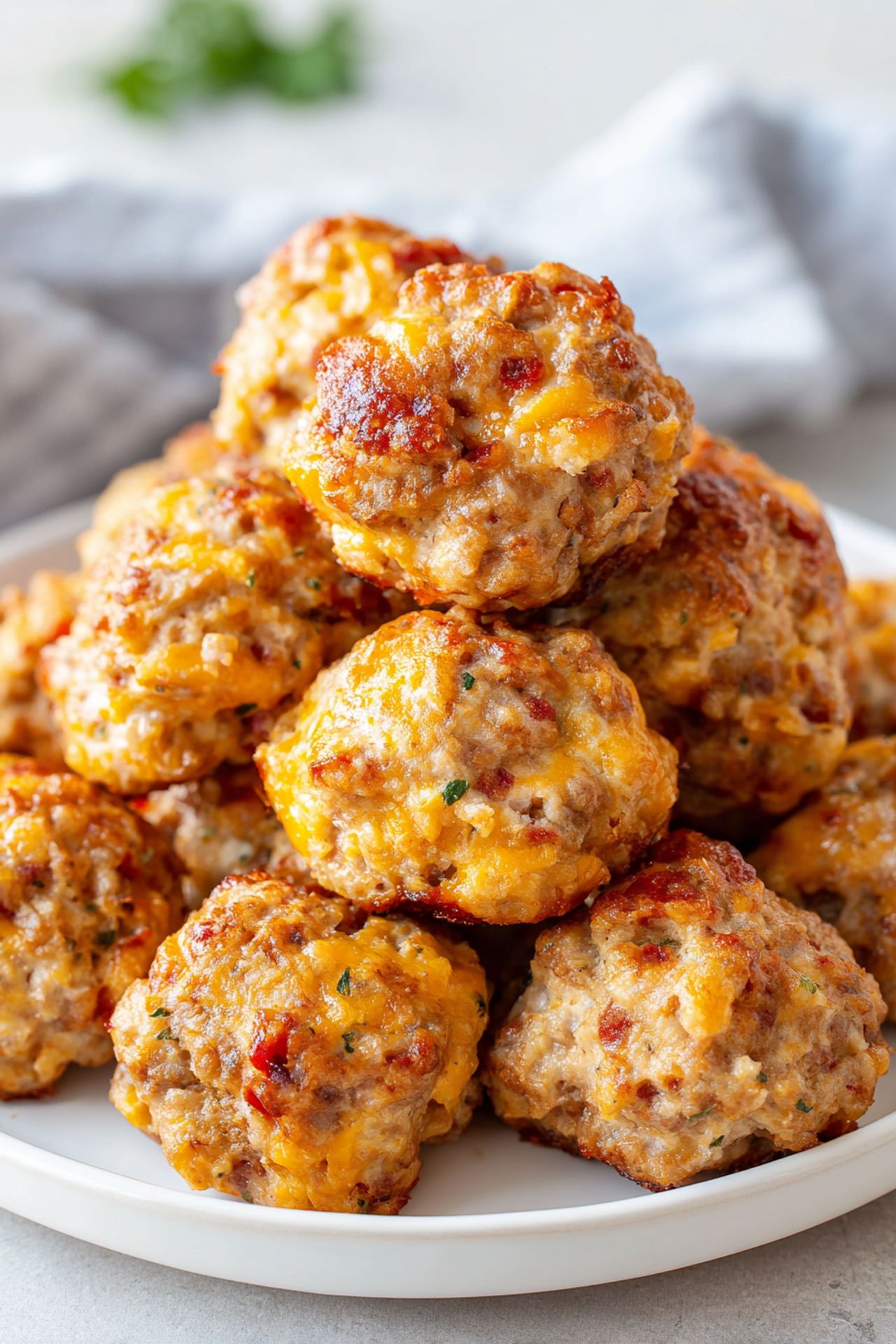 Rotel Cream Cheese Sausage Balls