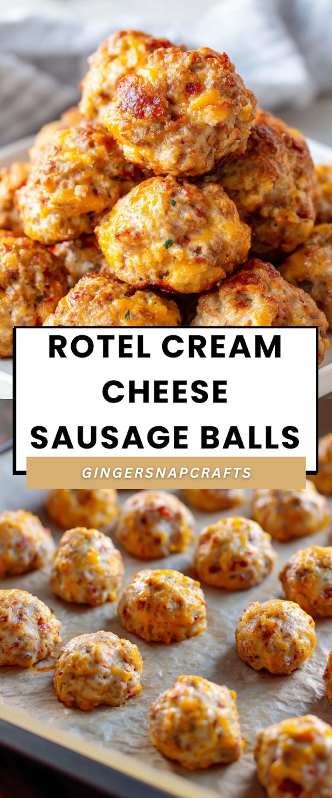 Rotel Cream Cheese Sausage Balls