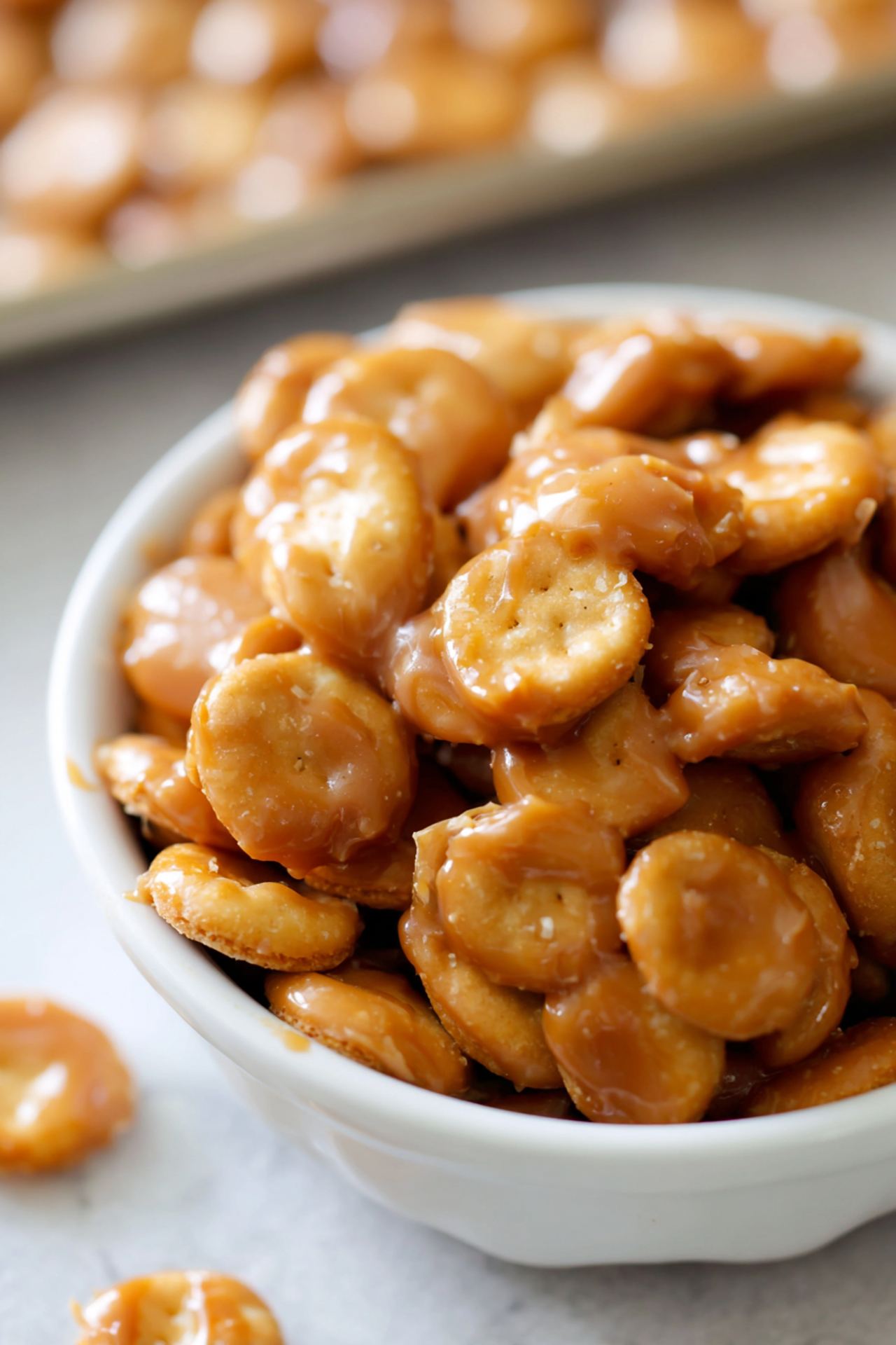 Salted Caramel Cracker Bites