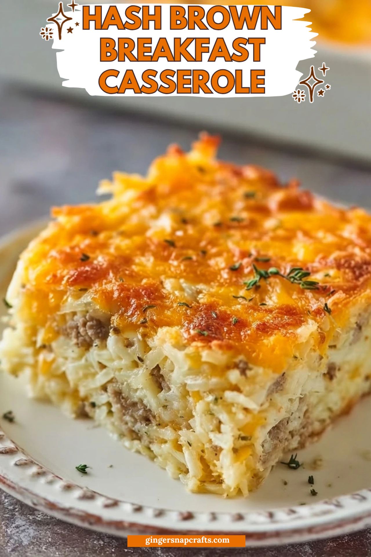 Sausage and Cream Cheese Hash Brown Breakfast