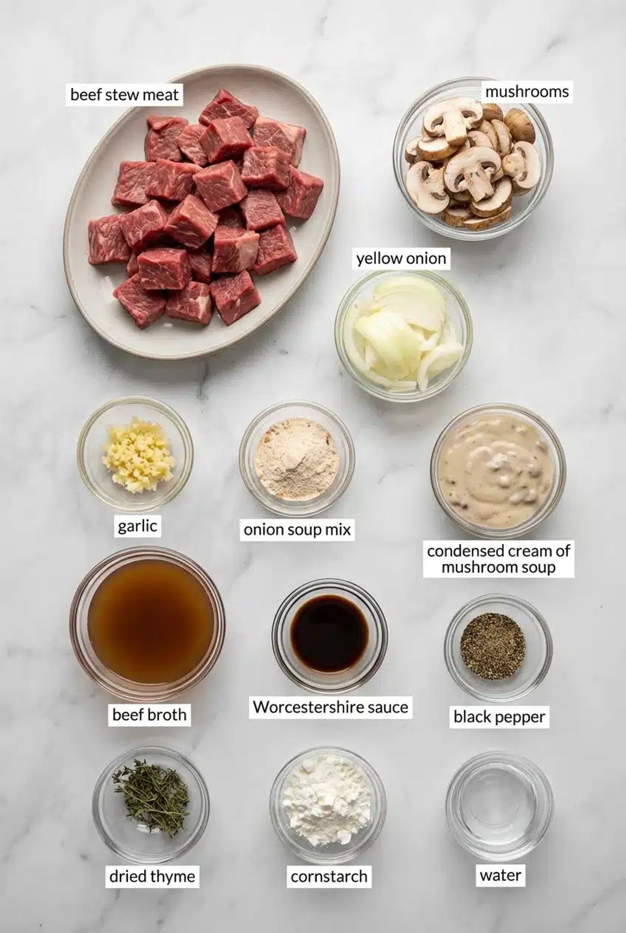 Slow Cooker Mushroom Beef Tips