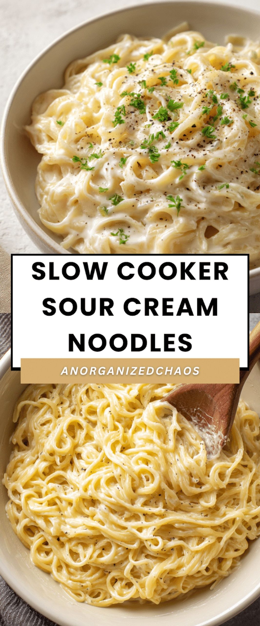 Slow Cooker Sour Cream Noodles