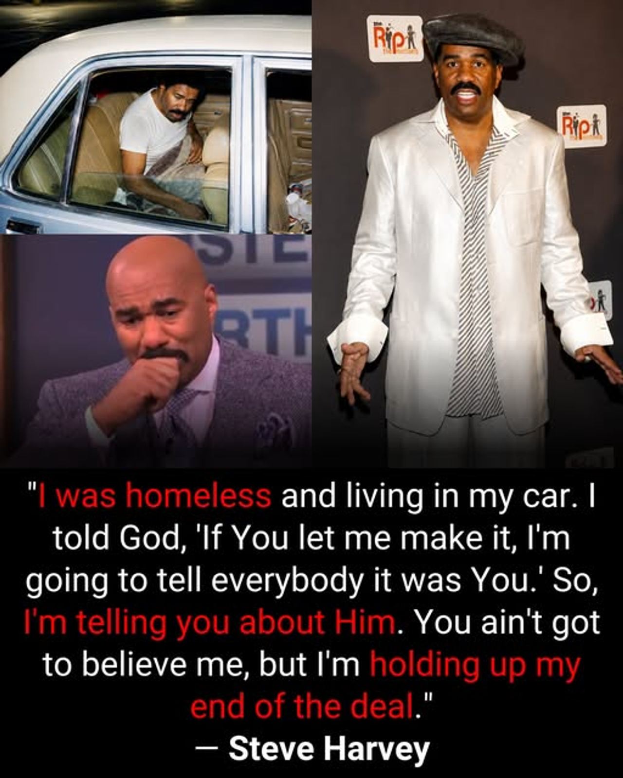 Steve Harvey’s bathroom promise that changed everything