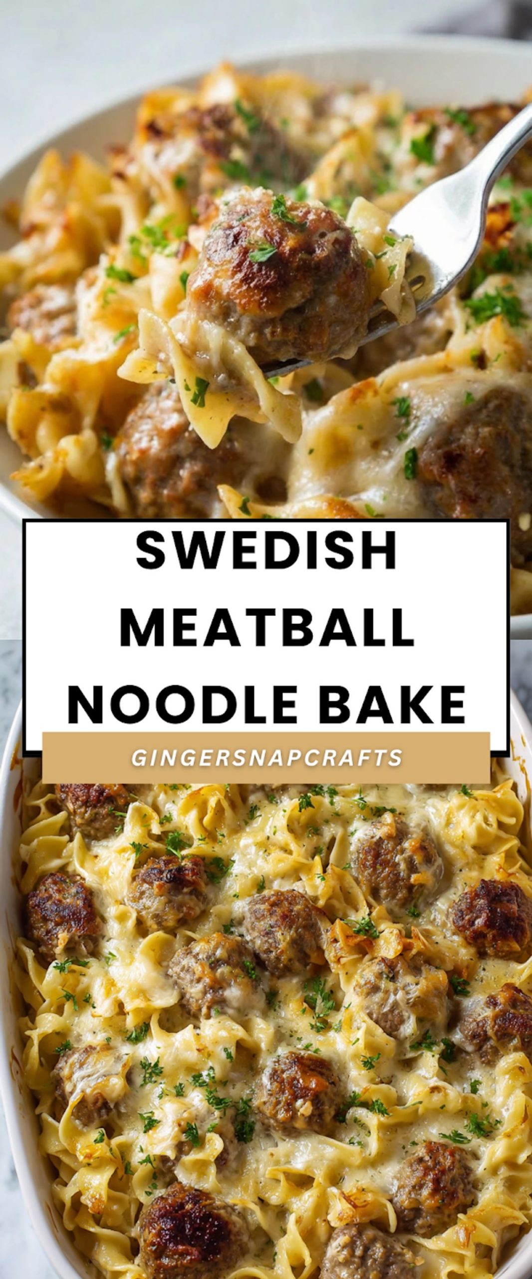 Swedish Meatball Noodle Bake