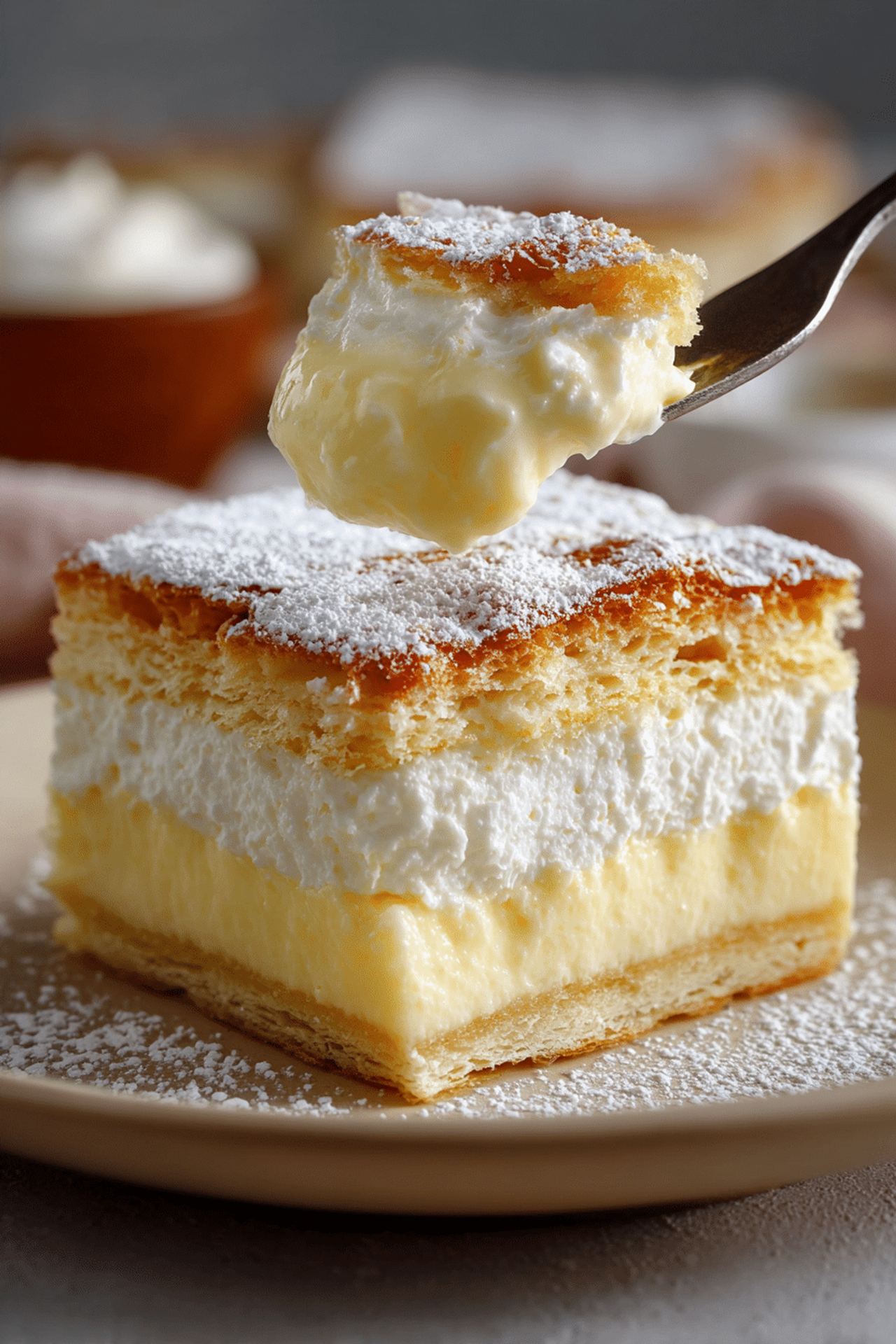 Vanilla Custard Cream Squares