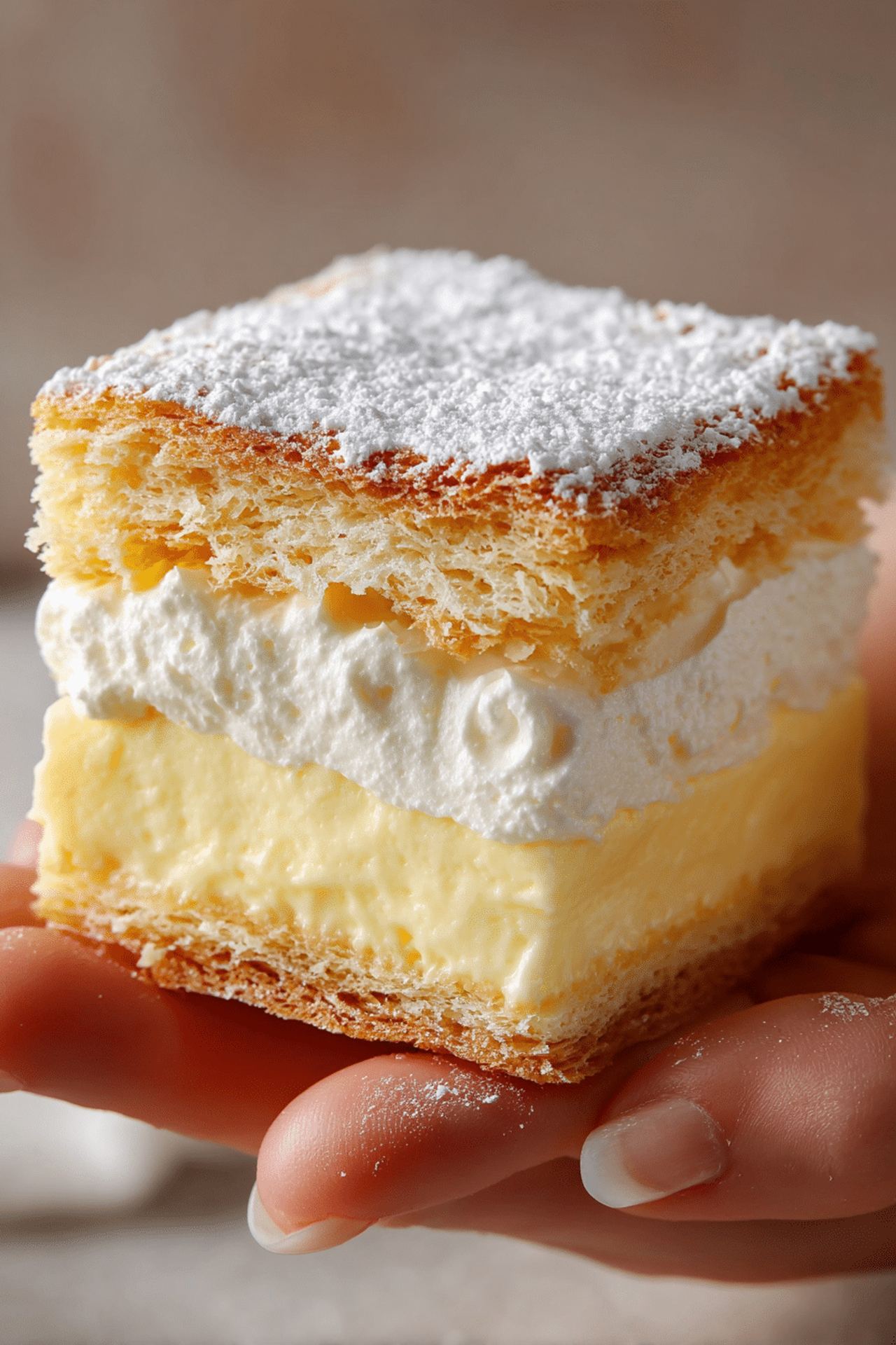 Vanilla Custard Cream Squares