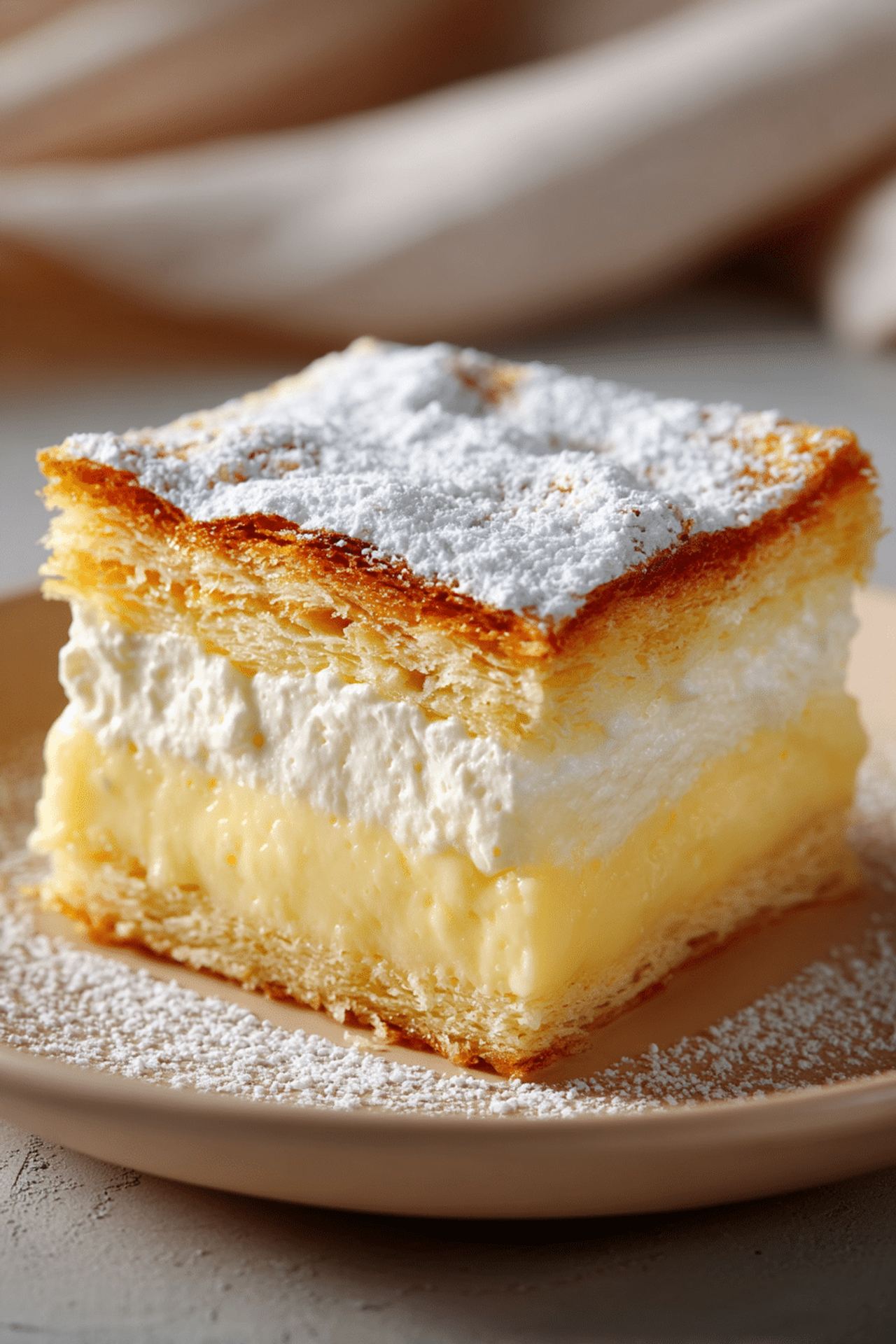 Vanilla Custard Cream Squares