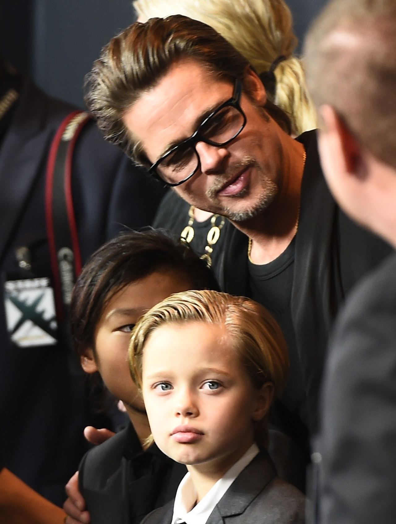 Shiloh Jolie-Pitt attends the premiere of "Unbroken" with Brad Pitt in 2014. More than a decade later, she would make headlines after legally removing "Pitt" from her surname. | Source: Getty Images