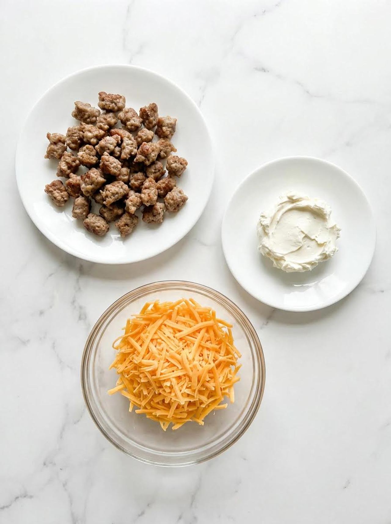 3-Ingredient Sausage Cream Cheese Casserole
