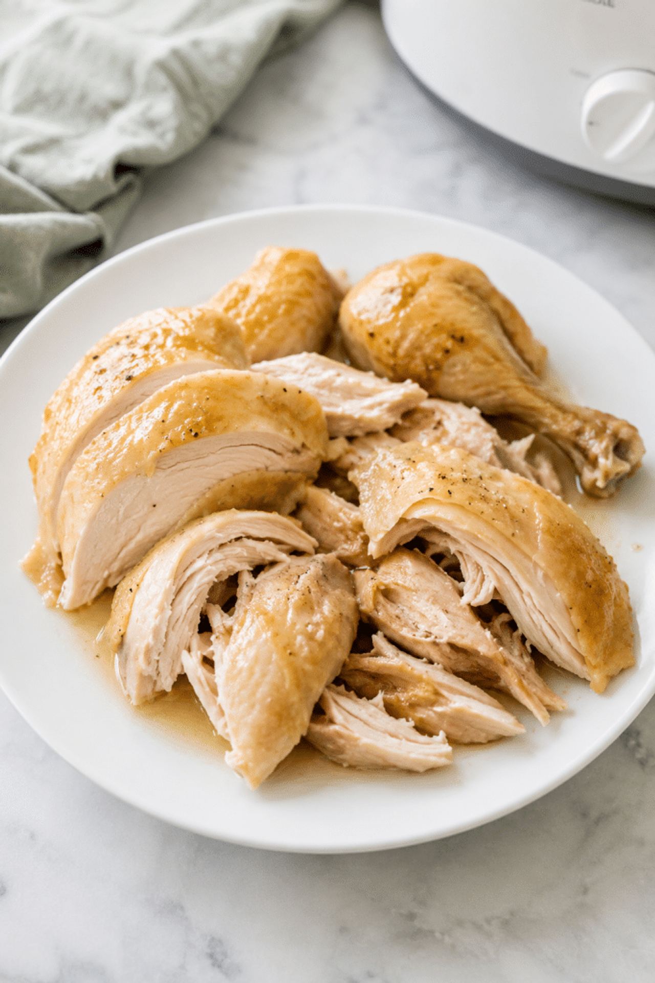 3-Ingredient Slow Cooker Whole Chicken