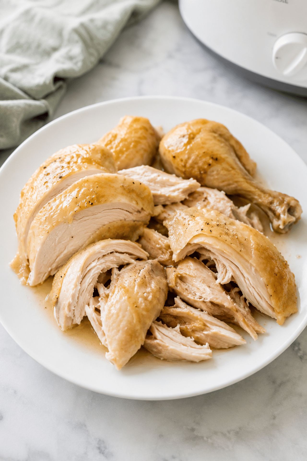 3-Ingredient Slow Cooker Whole Chicken