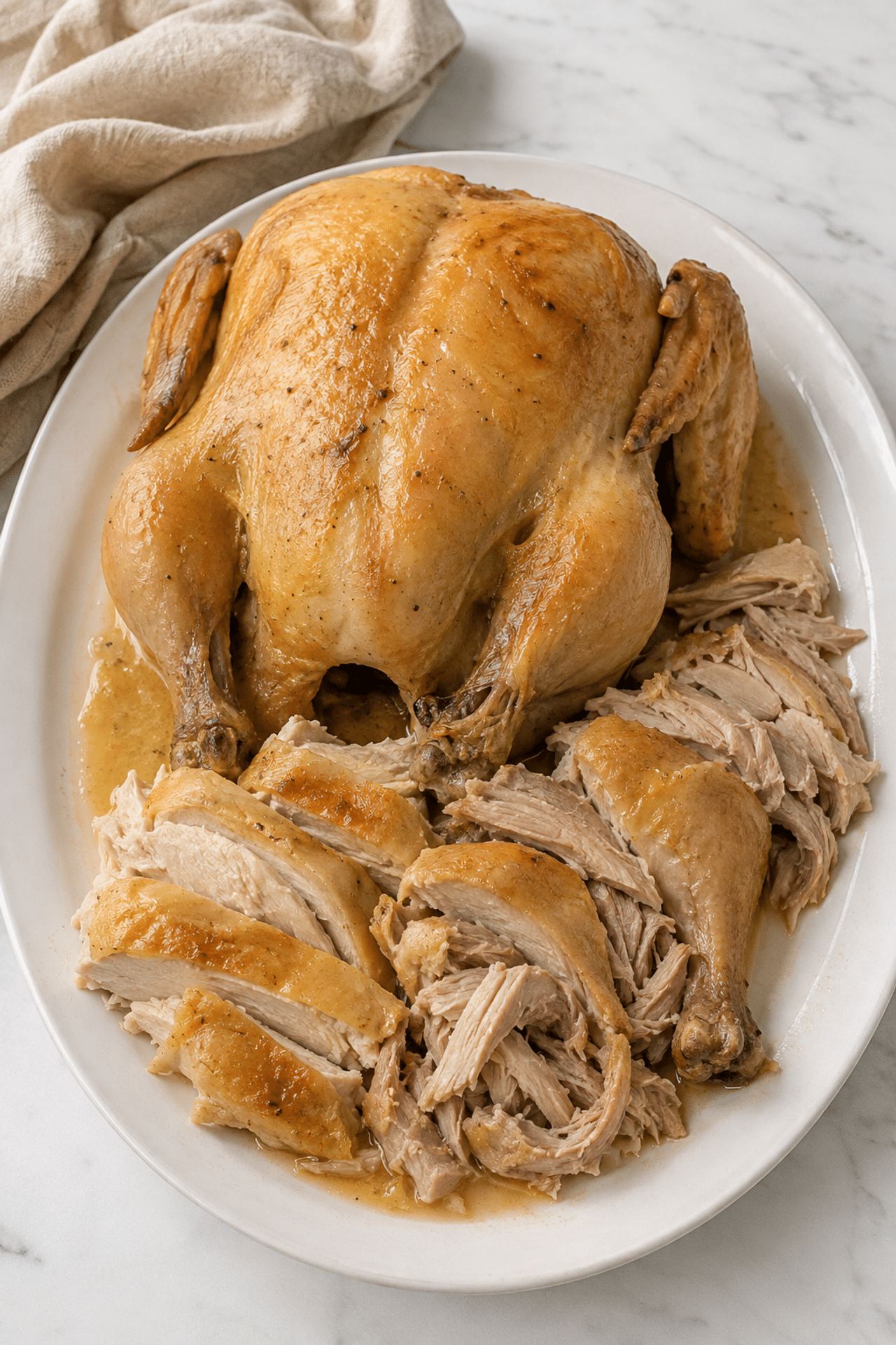 3-Ingredient Slow Cooker Whole Chicken