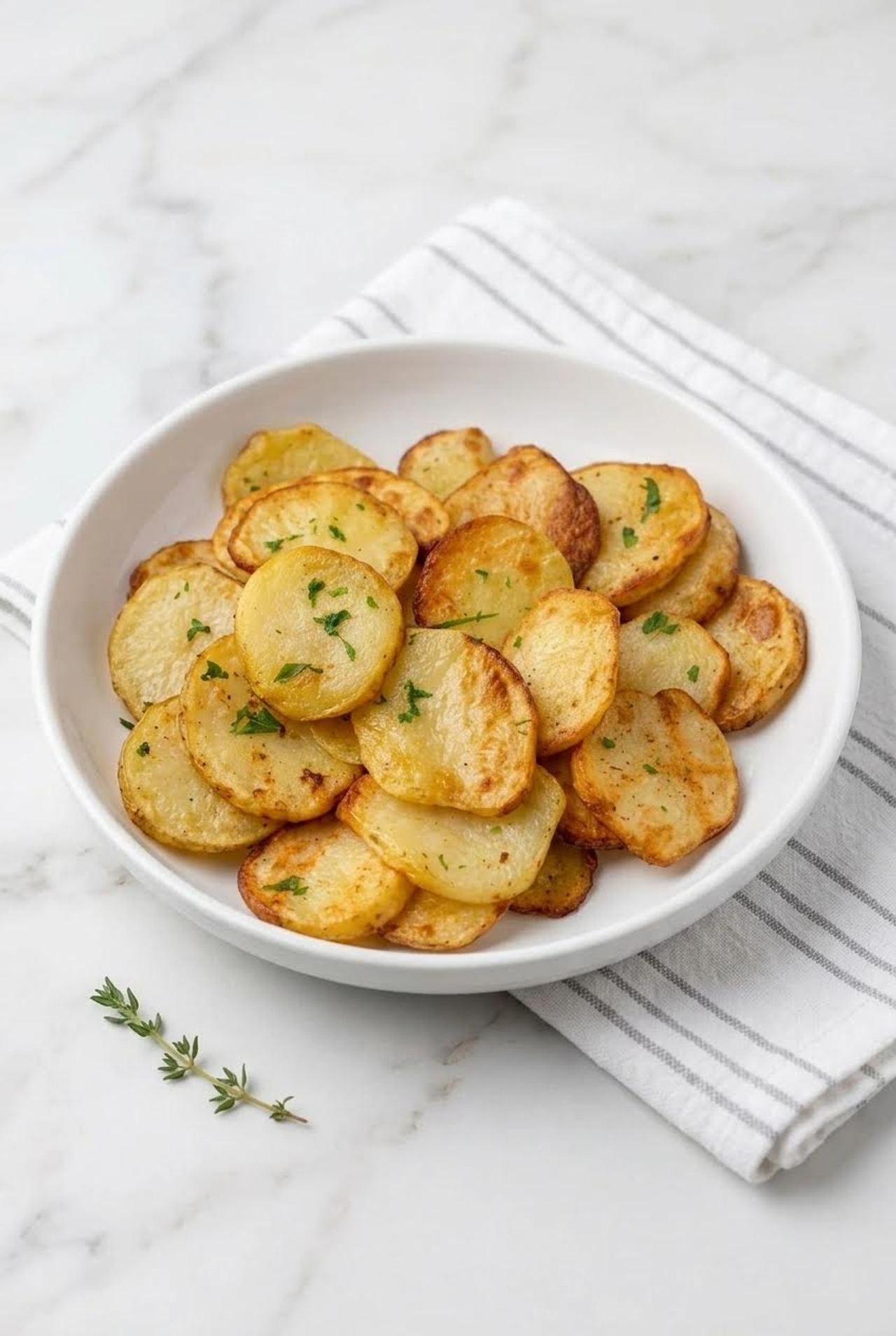 Air Fryer Sliced Potatoes
