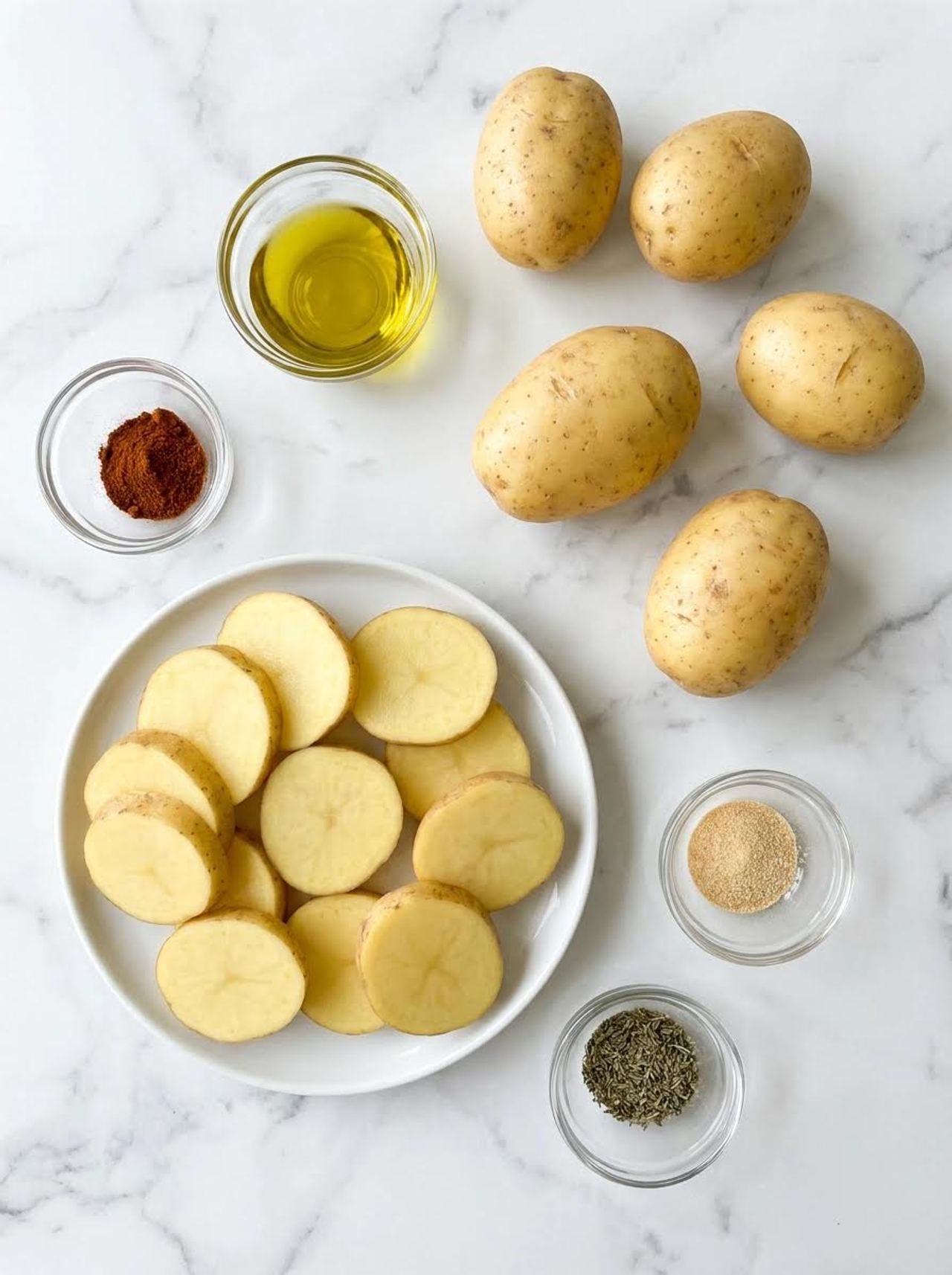 Air Fryer Sliced Potatoes