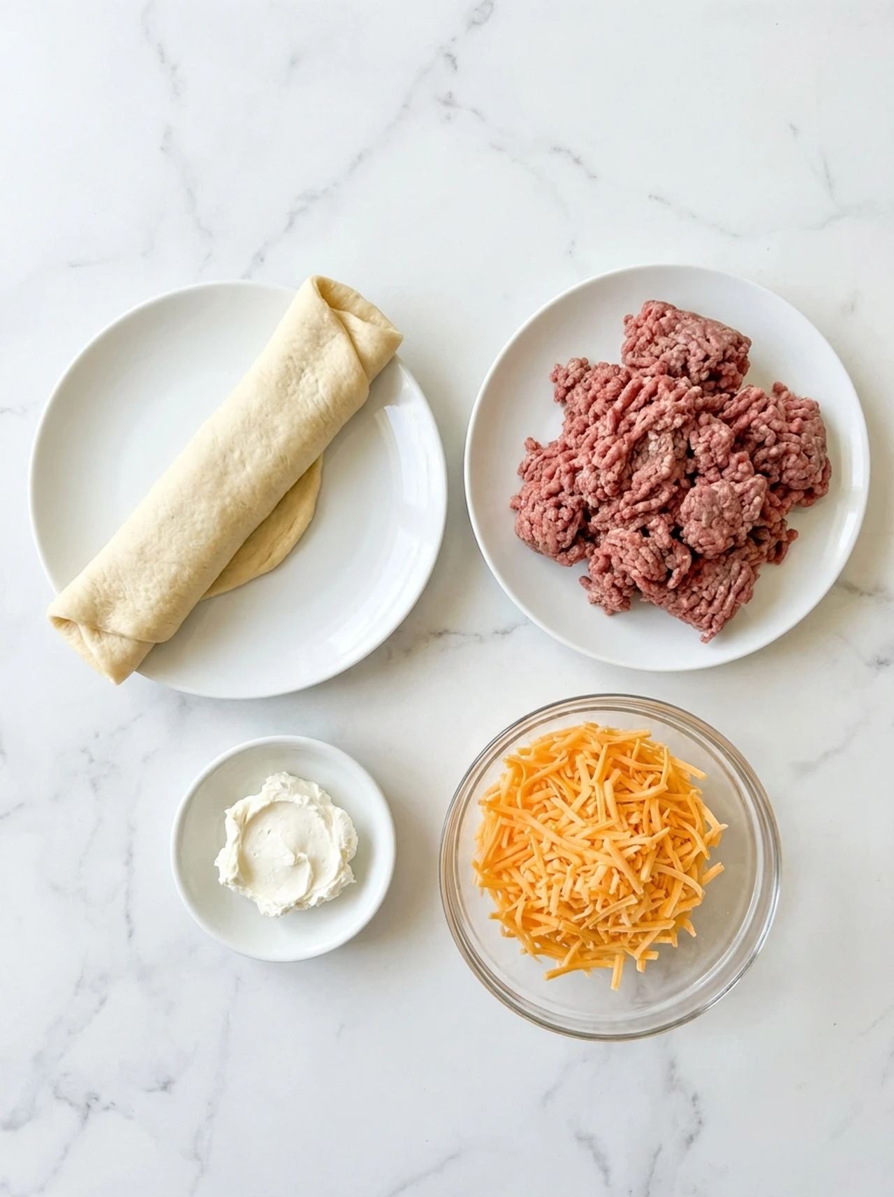Baked Beef Crescent Squares