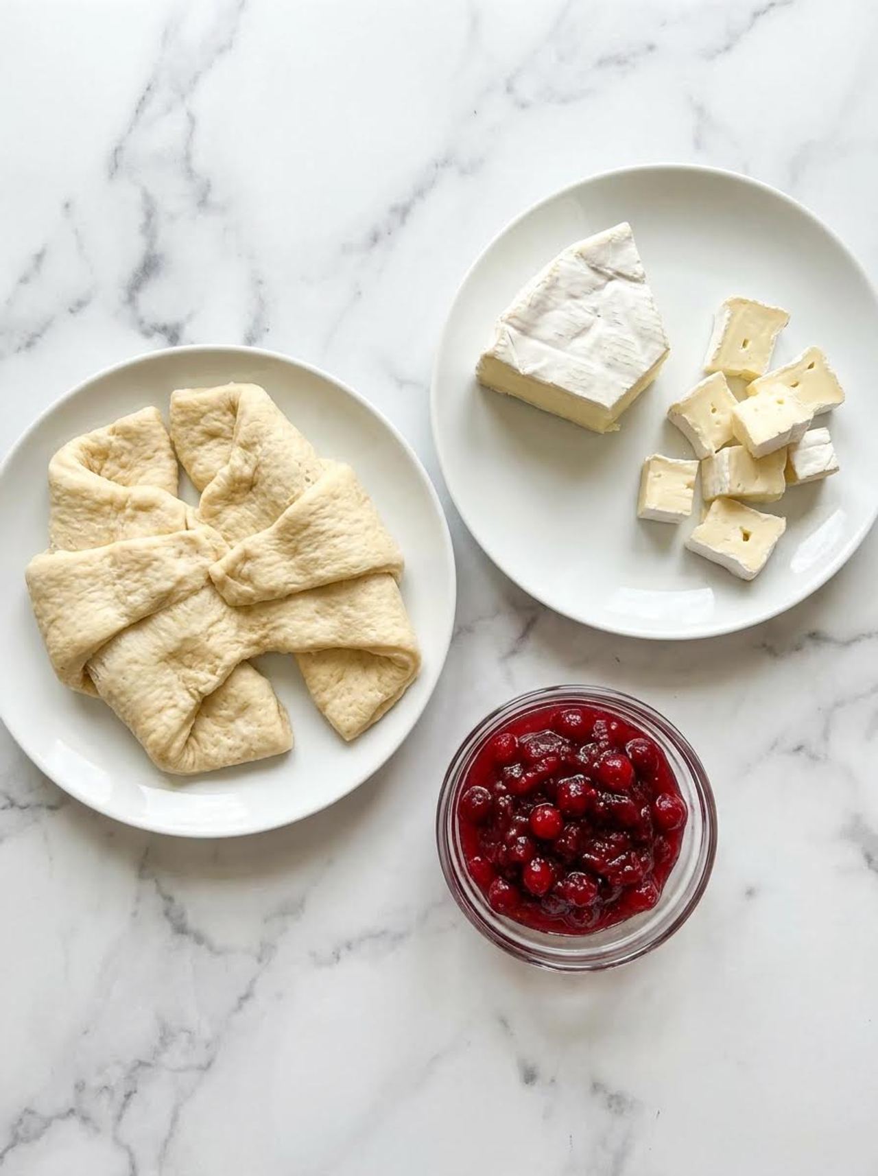 Baked Cranberry Brie Bites (3-Ingredients)