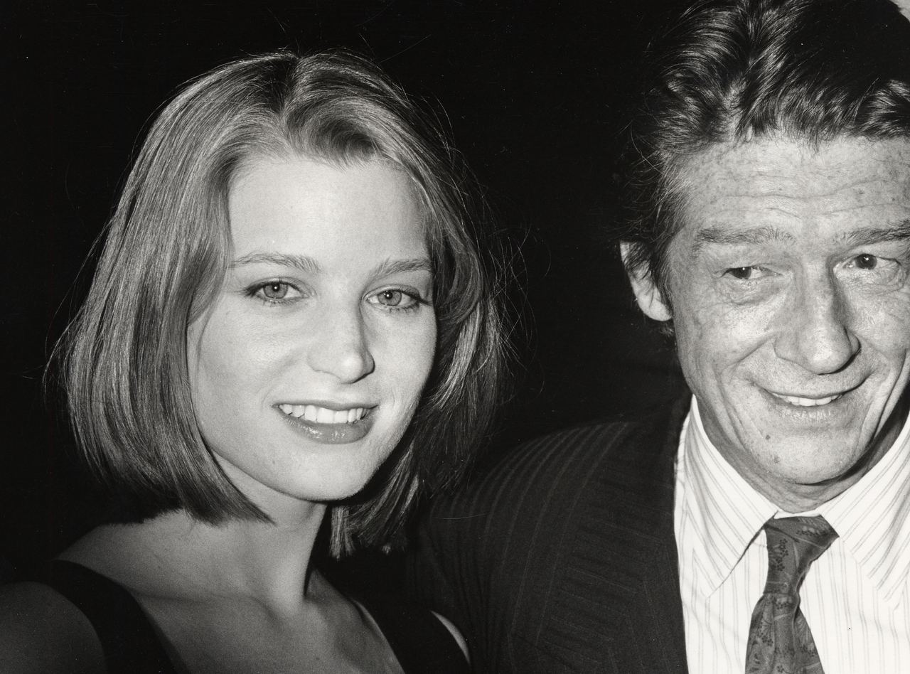 Bridget Fonda and John Hurt at the Los Angeles premiere of Scandal, one of the early films in a career that would later take her from acclaimed dramas to the darker, more unpredictable roles of the 1990s. | Source: Getty Images