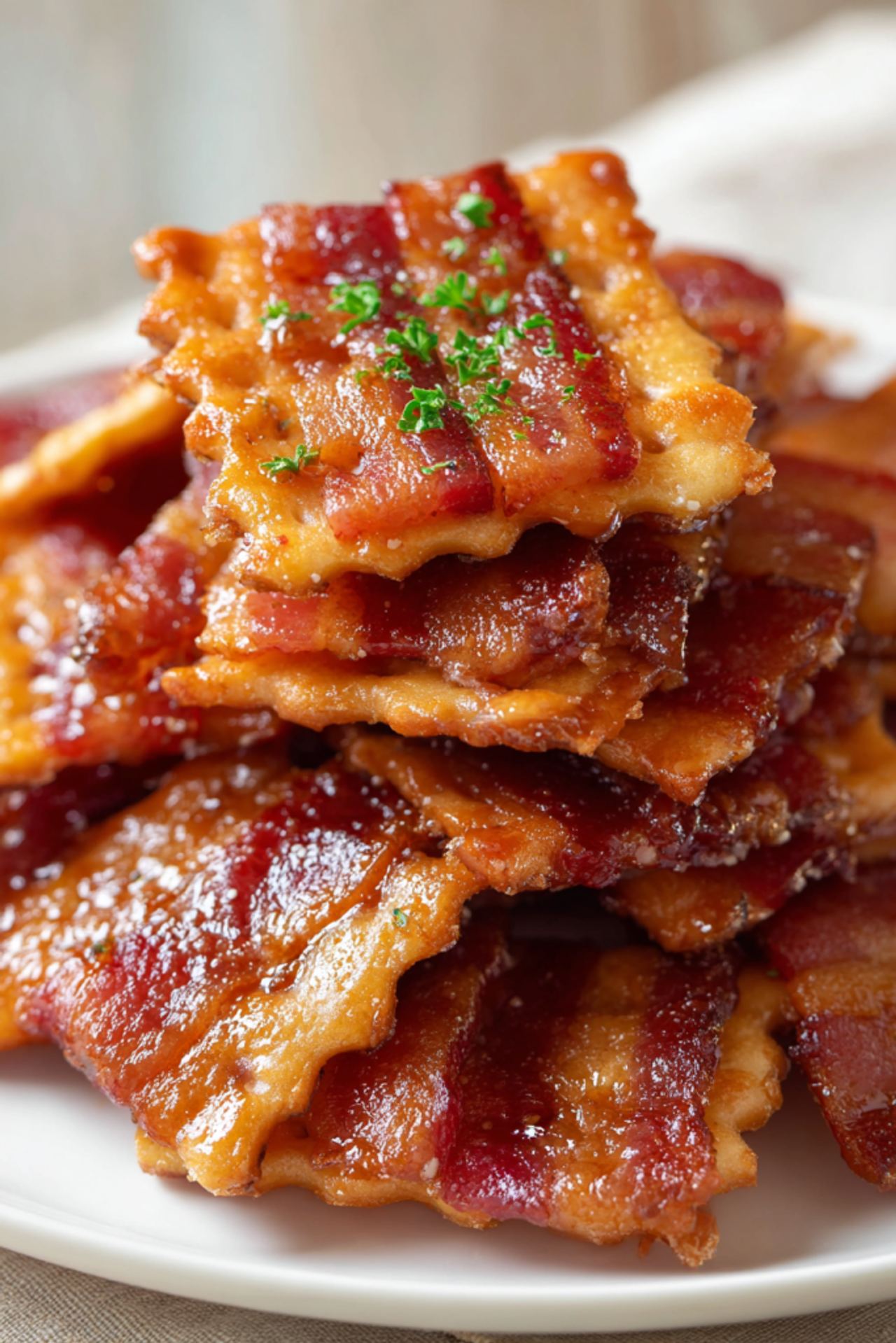 Candied Bacon Crackers
