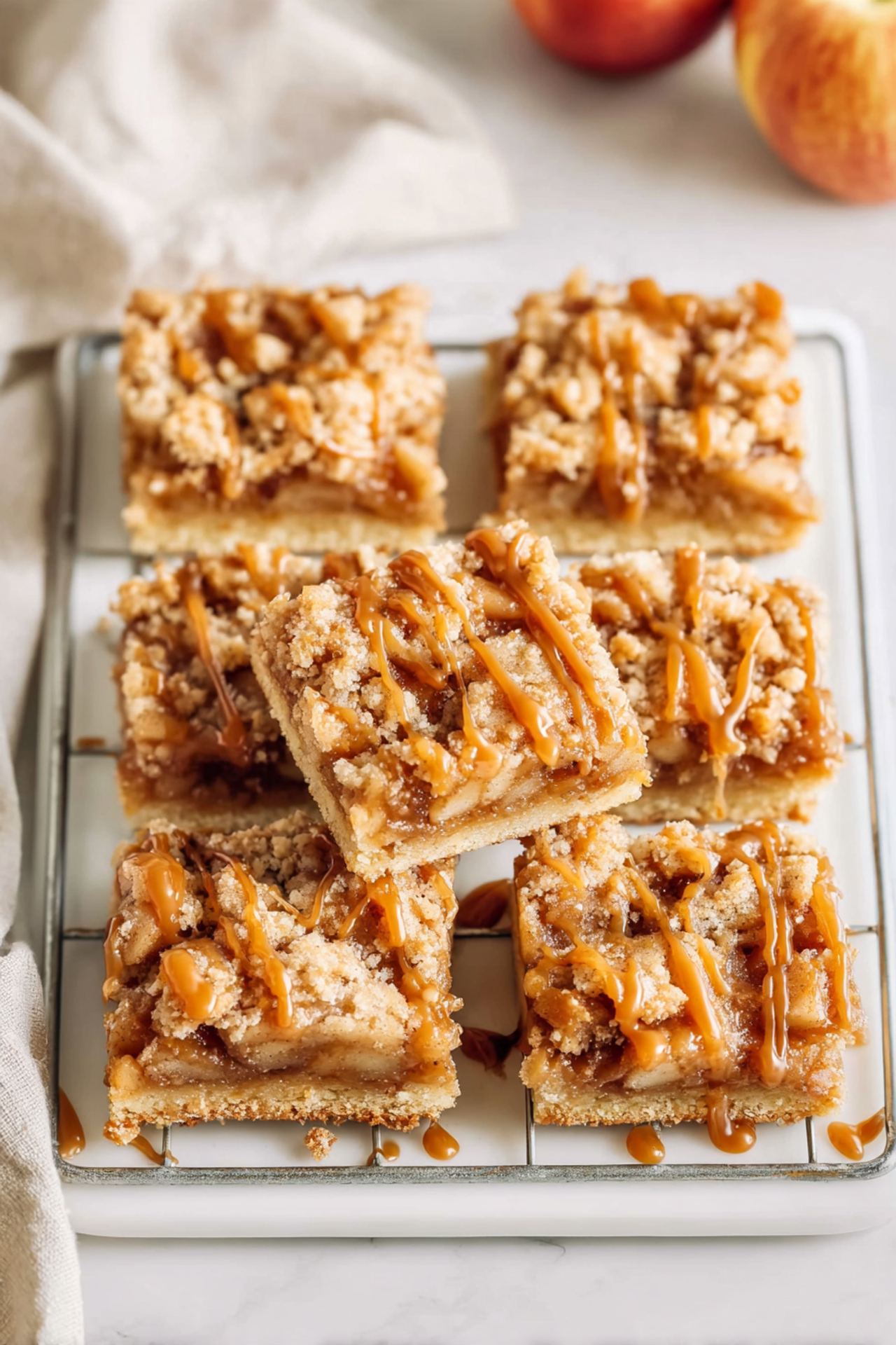 Caramel Apple Crumb Bars