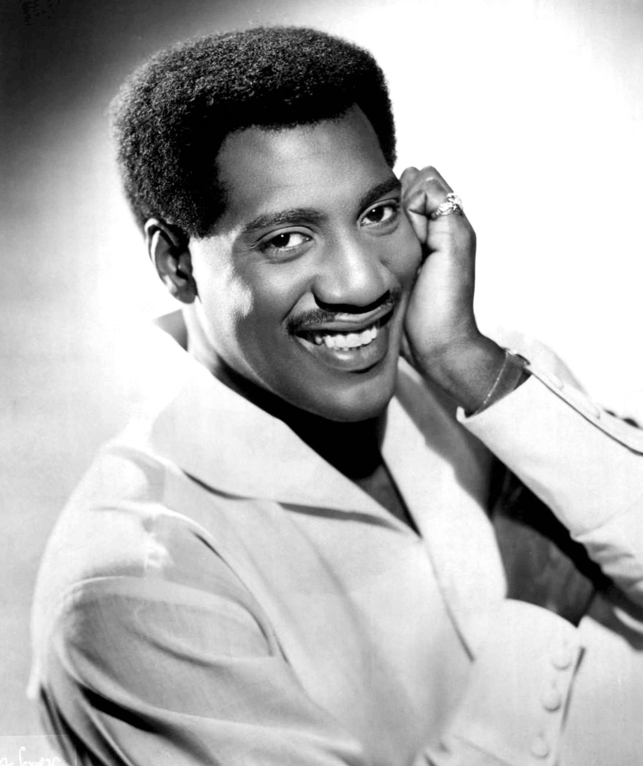 Otis Redding in a smiling Stax Records publicity portrait