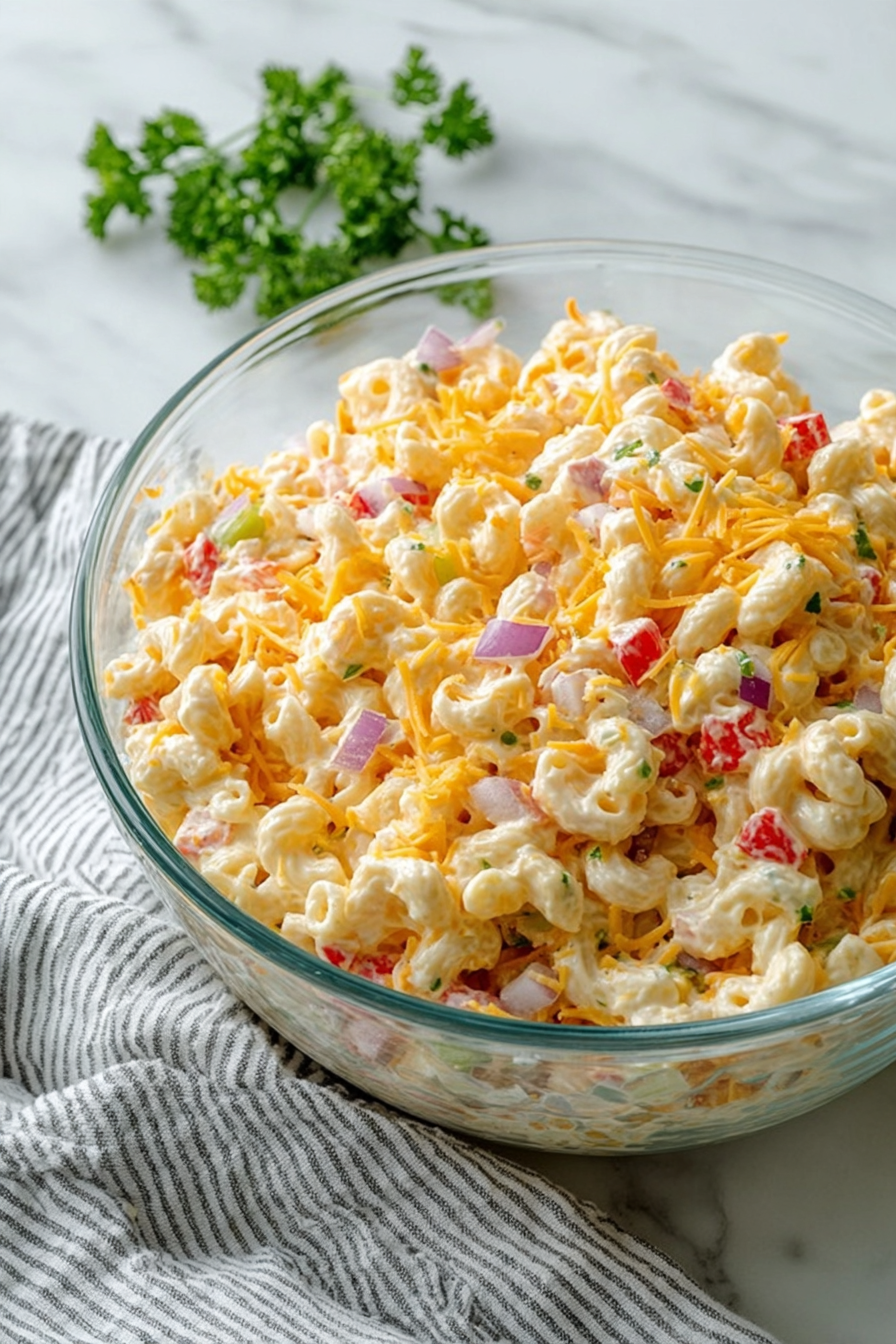 Cheddar & Sour Cream Pasta Salad