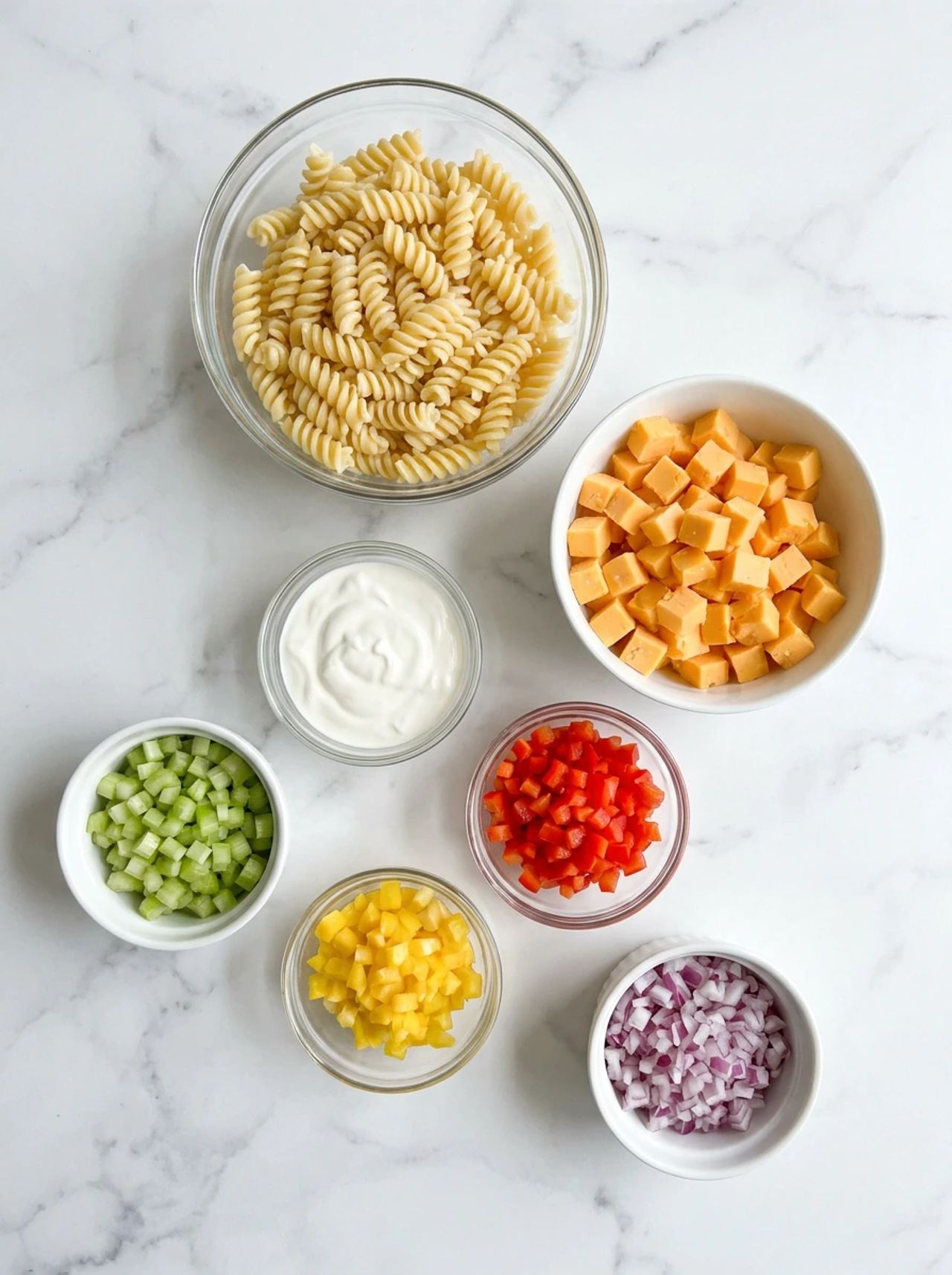 Cheddar & Sour Cream Pasta Salad