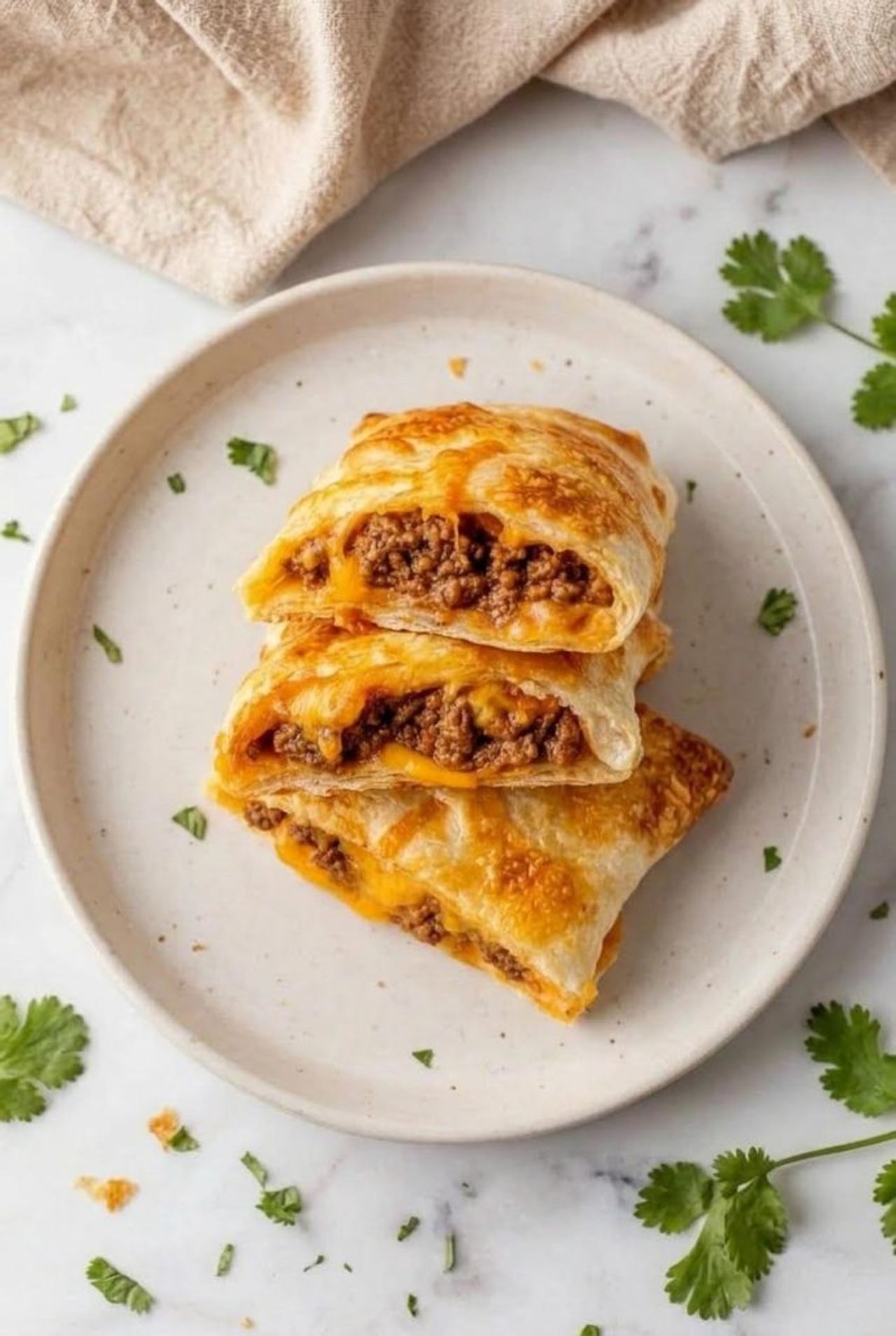 Cheesy Beef Taco Pockets