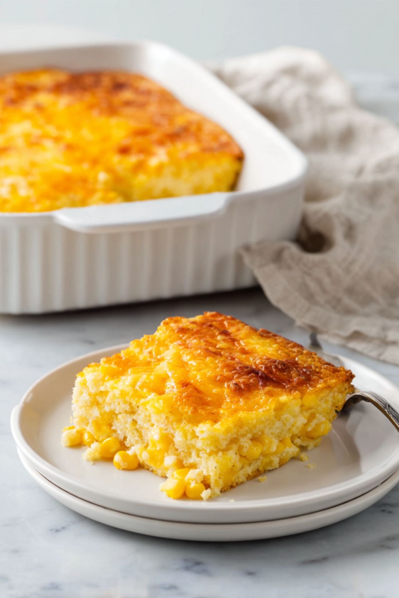 Cheesy Corn Pudding