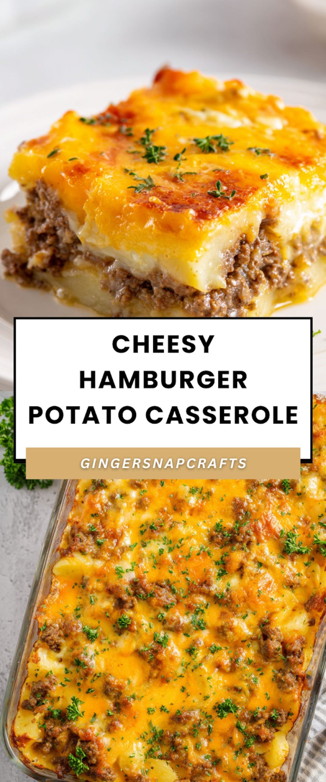 Cheesy Hamburger Potato Casserole