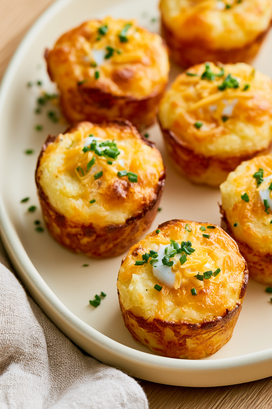 Cheesy Mashed Potato Puffs