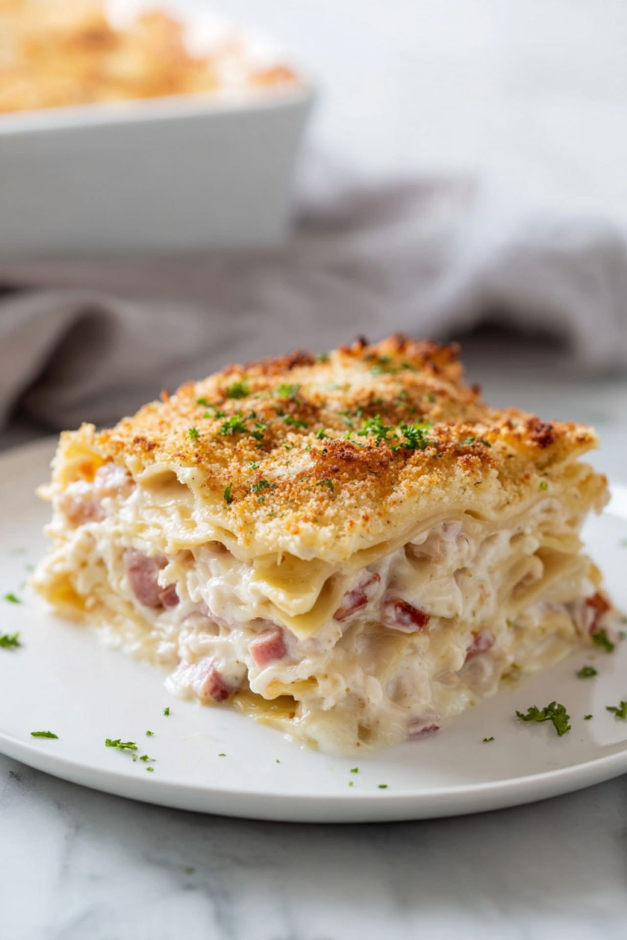 Chicken Cordon Bleu Lasagna