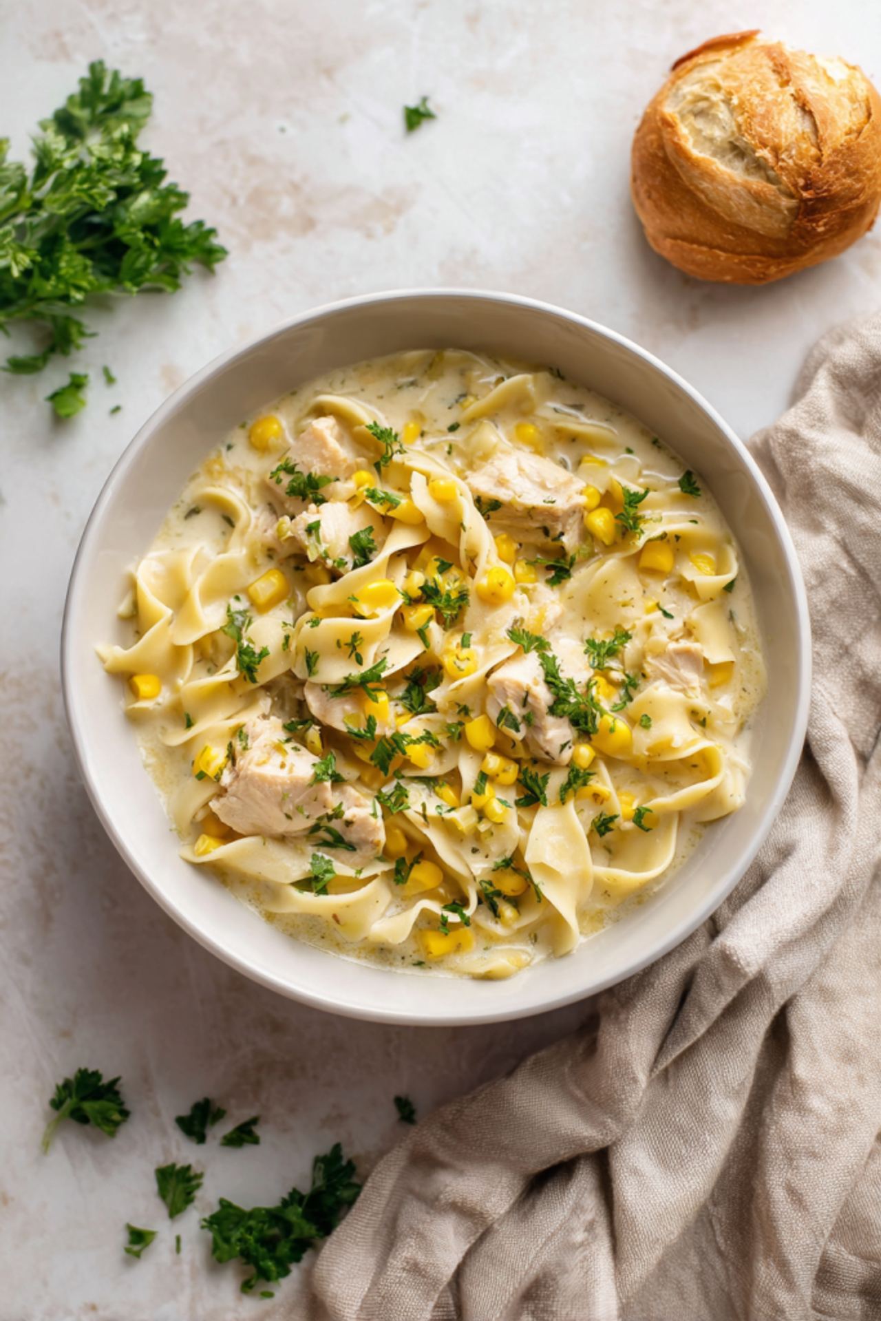 Chicken Corn Noodle Soup