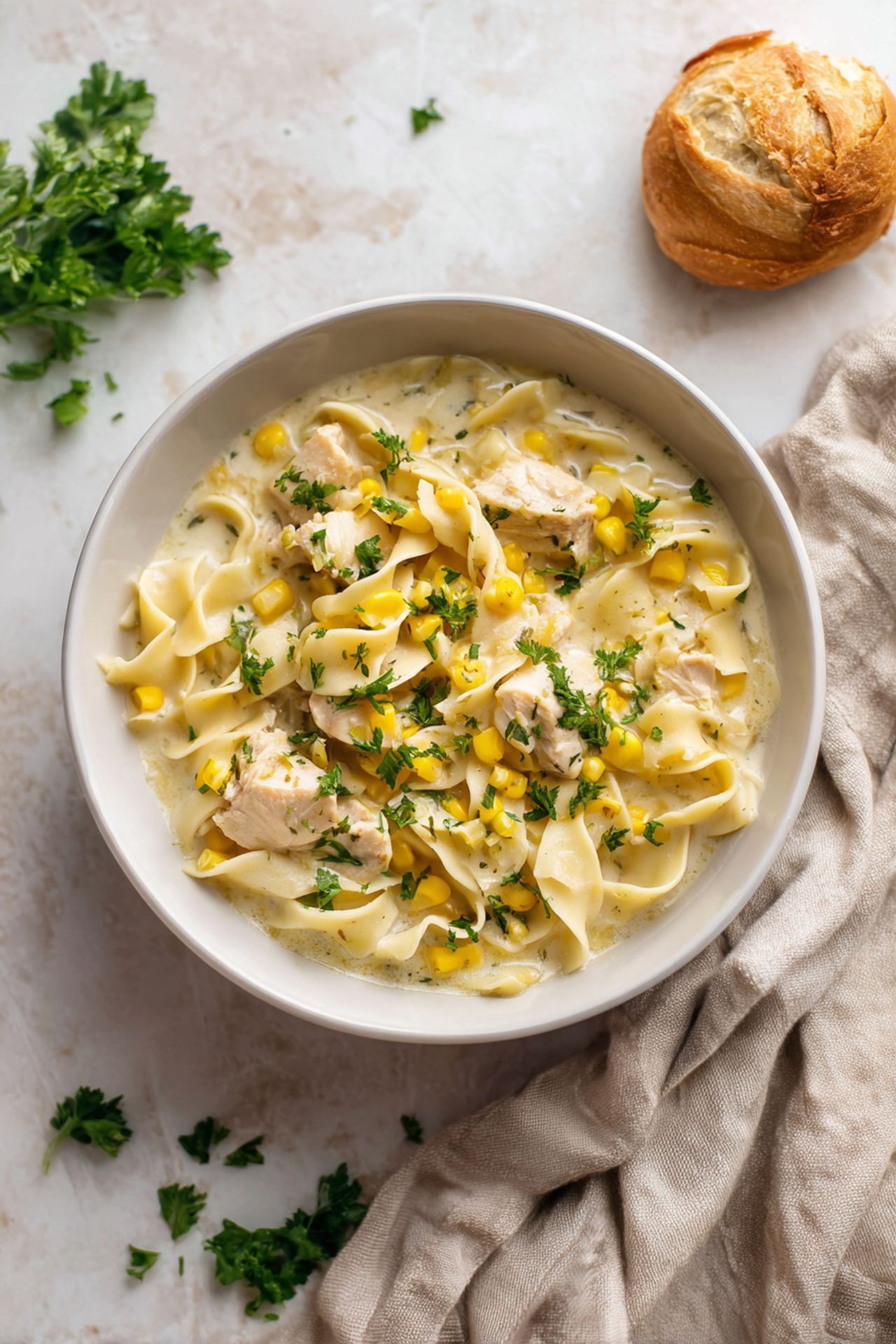 Chicken Corn Noodle Soup