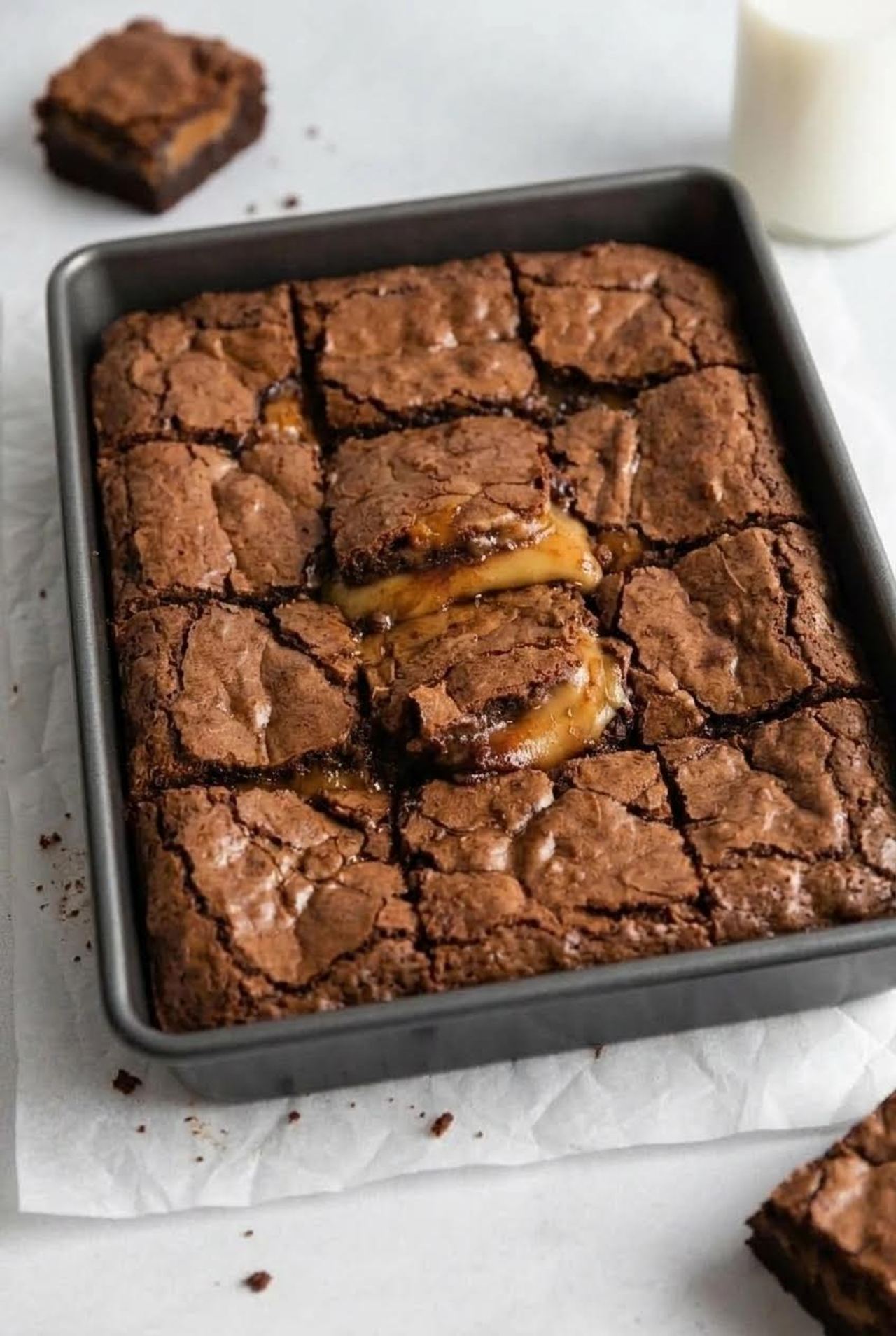 Chocolate Caramel Brownies
