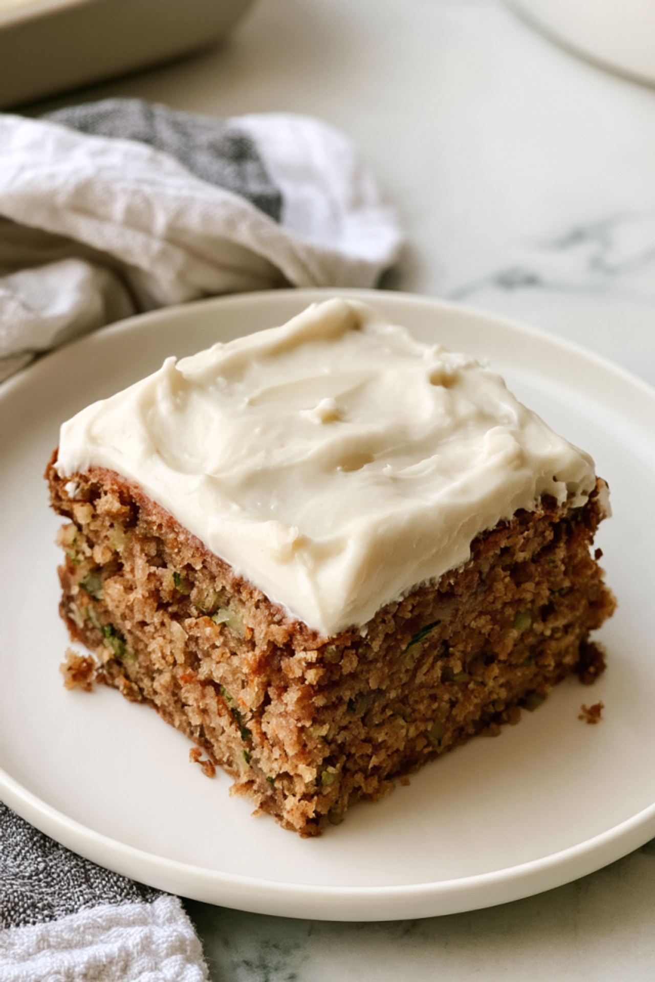 Cream Cheese Frosted Zucchini Cake