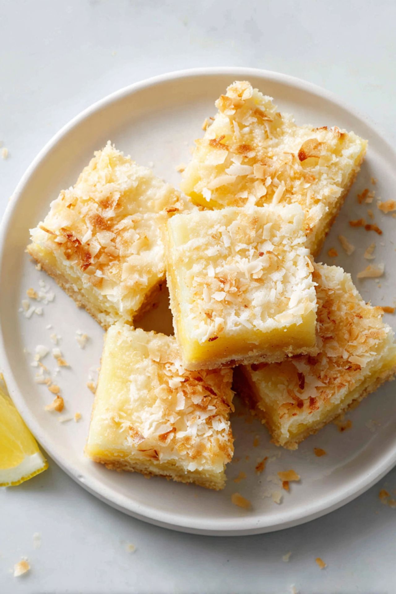 Creamy Coconut Lemon Squares