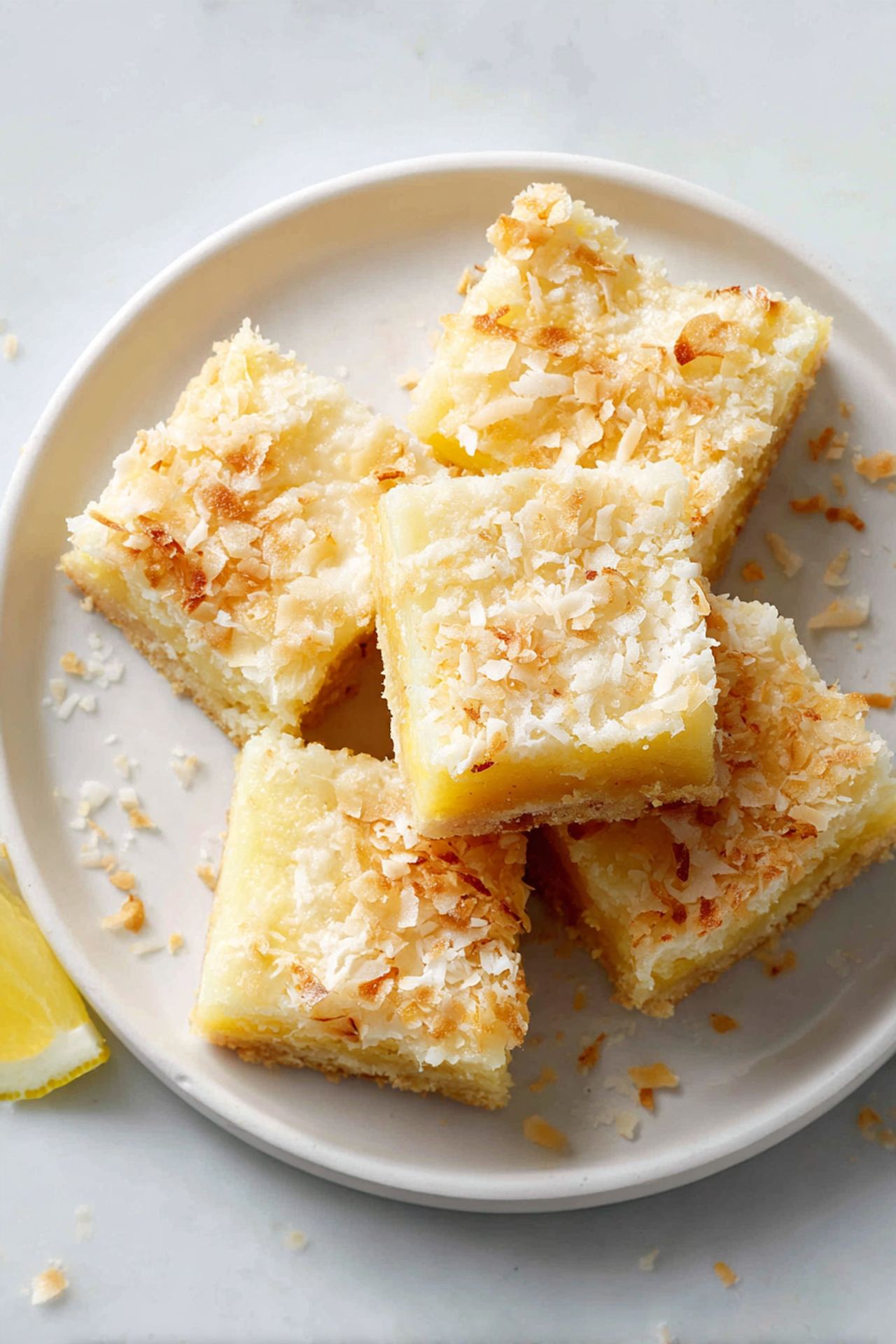 Creamy Coconut Lemon Squares