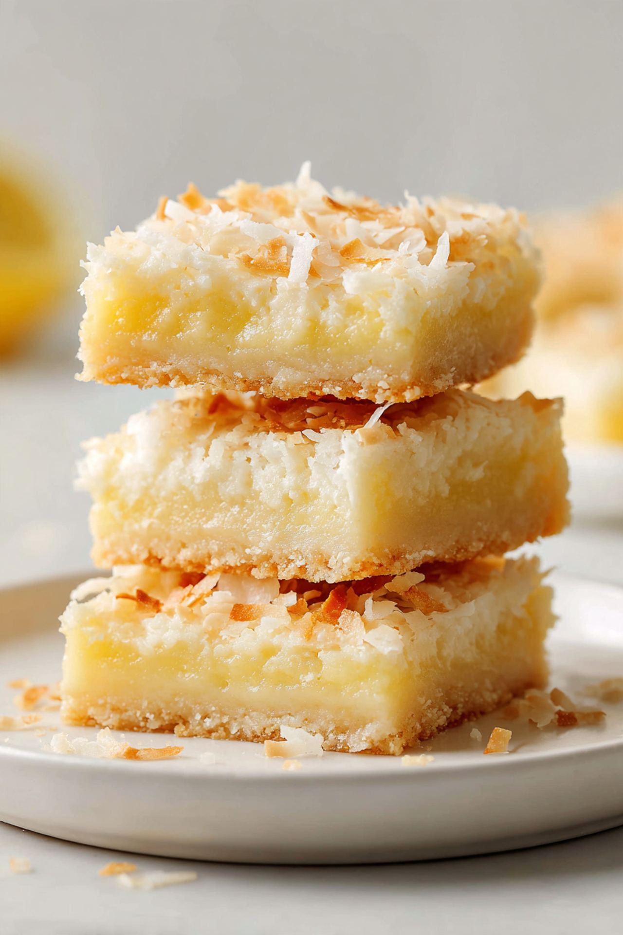 Creamy Coconut Lemon Squares