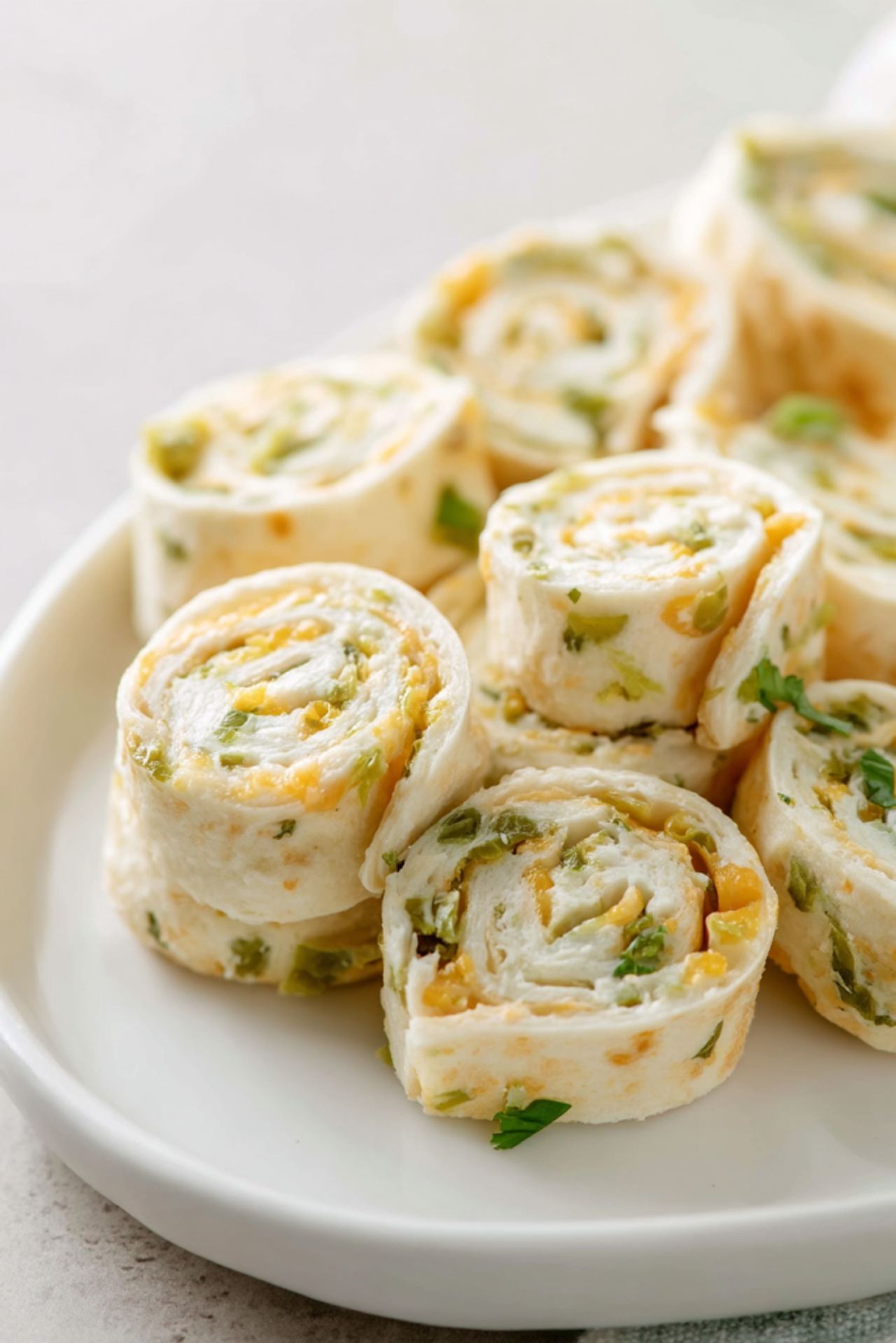 Creamy Green Chili Pinwheels