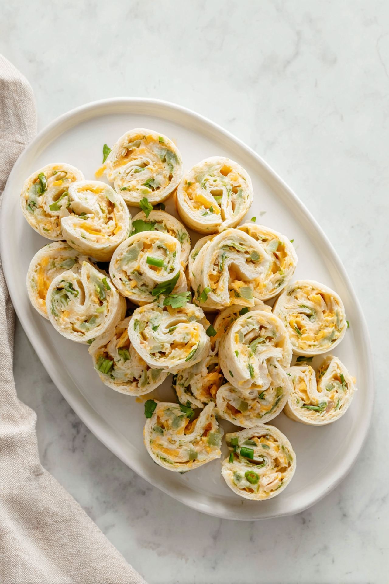 Creamy Green Chili Pinwheels