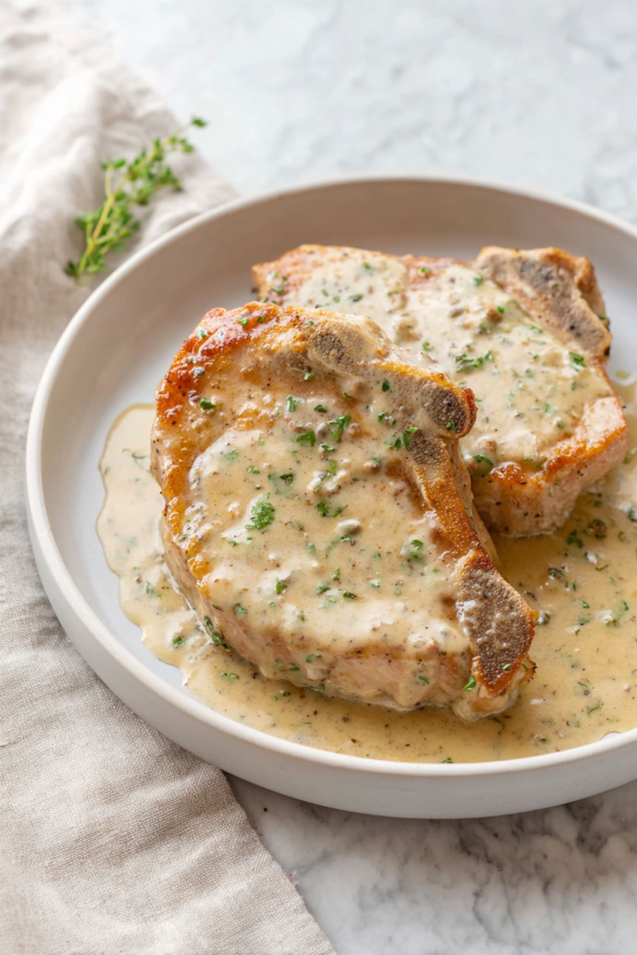 Creamy Ranch Pork Chops