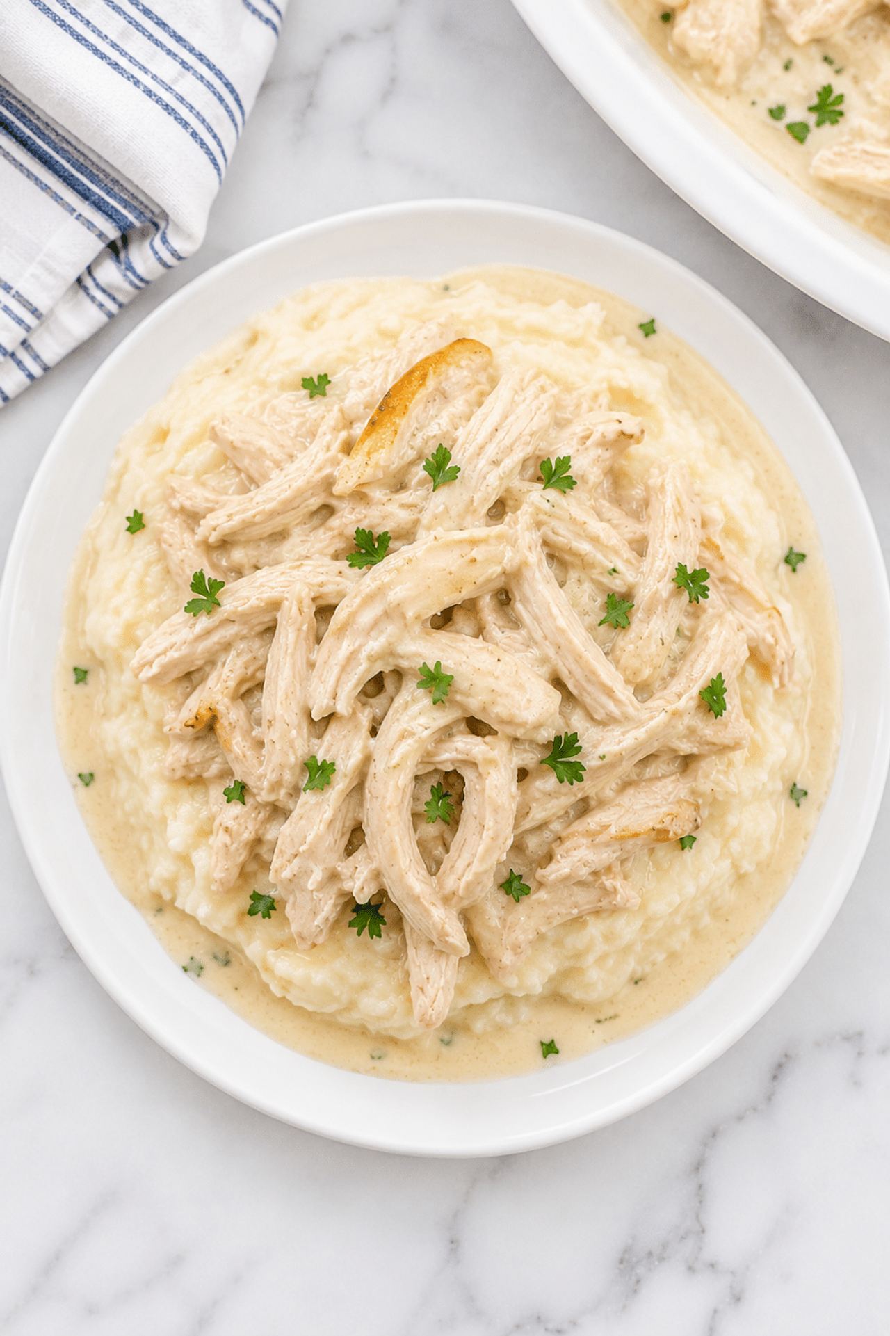 Crockpot 4-Ingredient Wedding Chicken